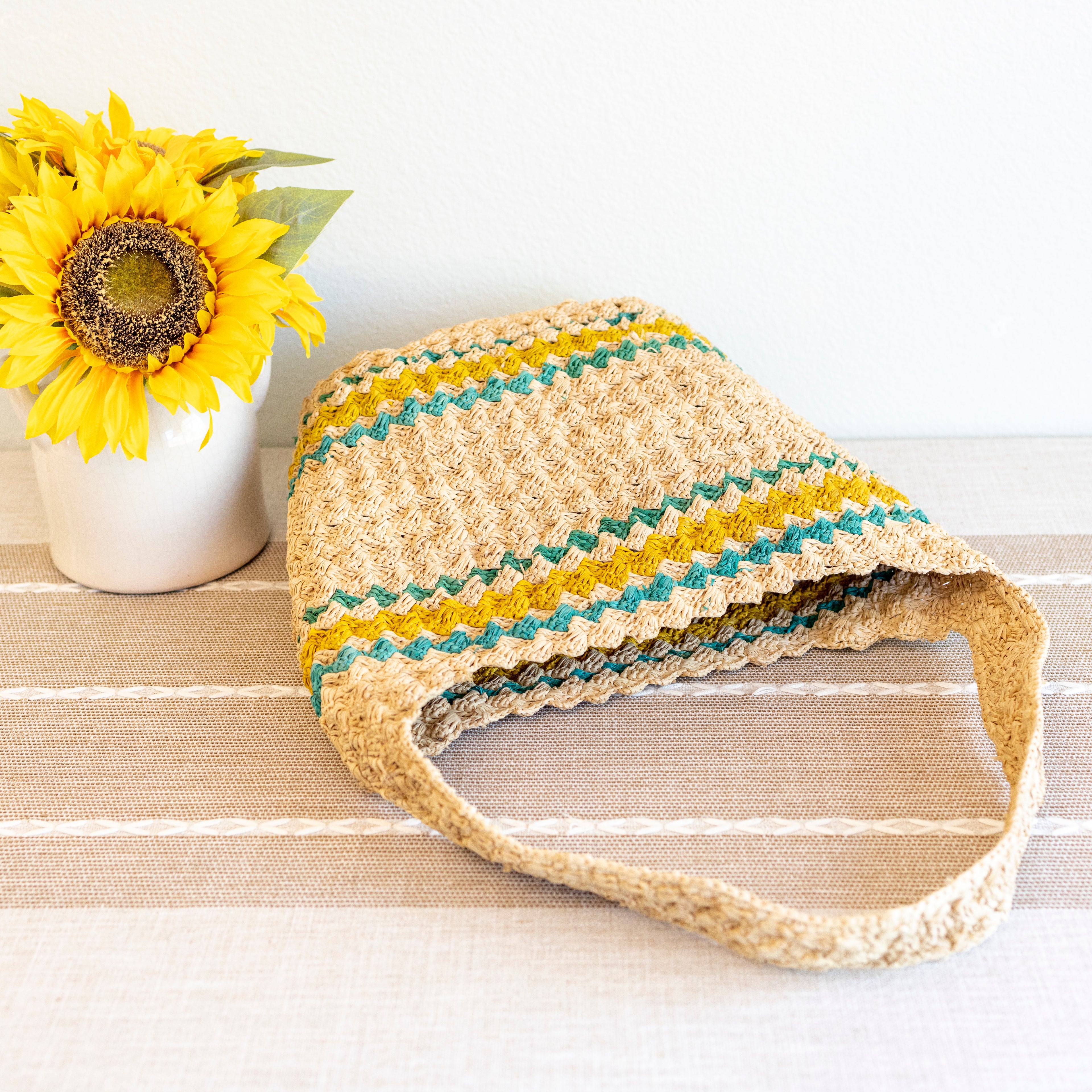 Summer Fashion Raffia Basket Bag