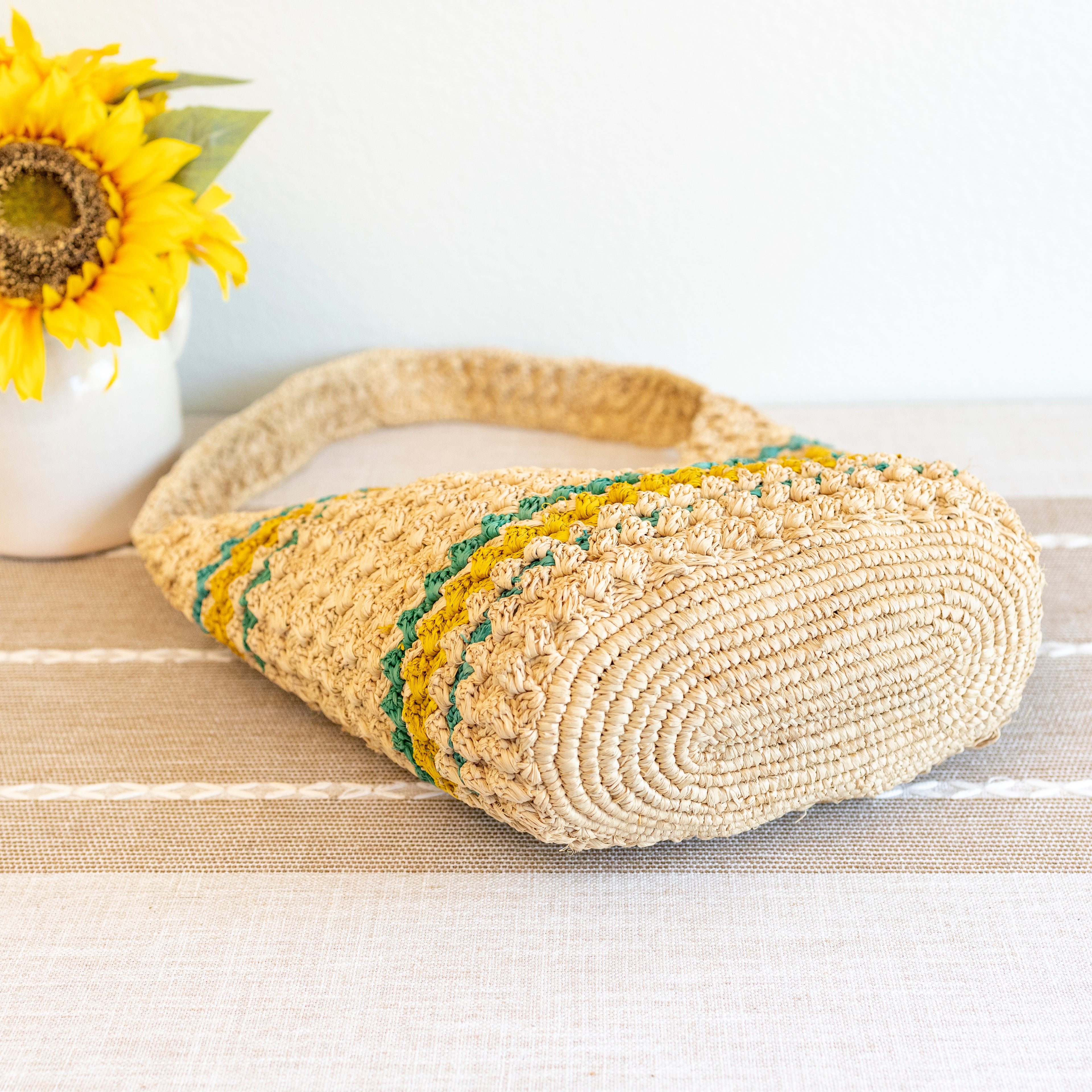 Summer Fashion Raffia Basket Bag