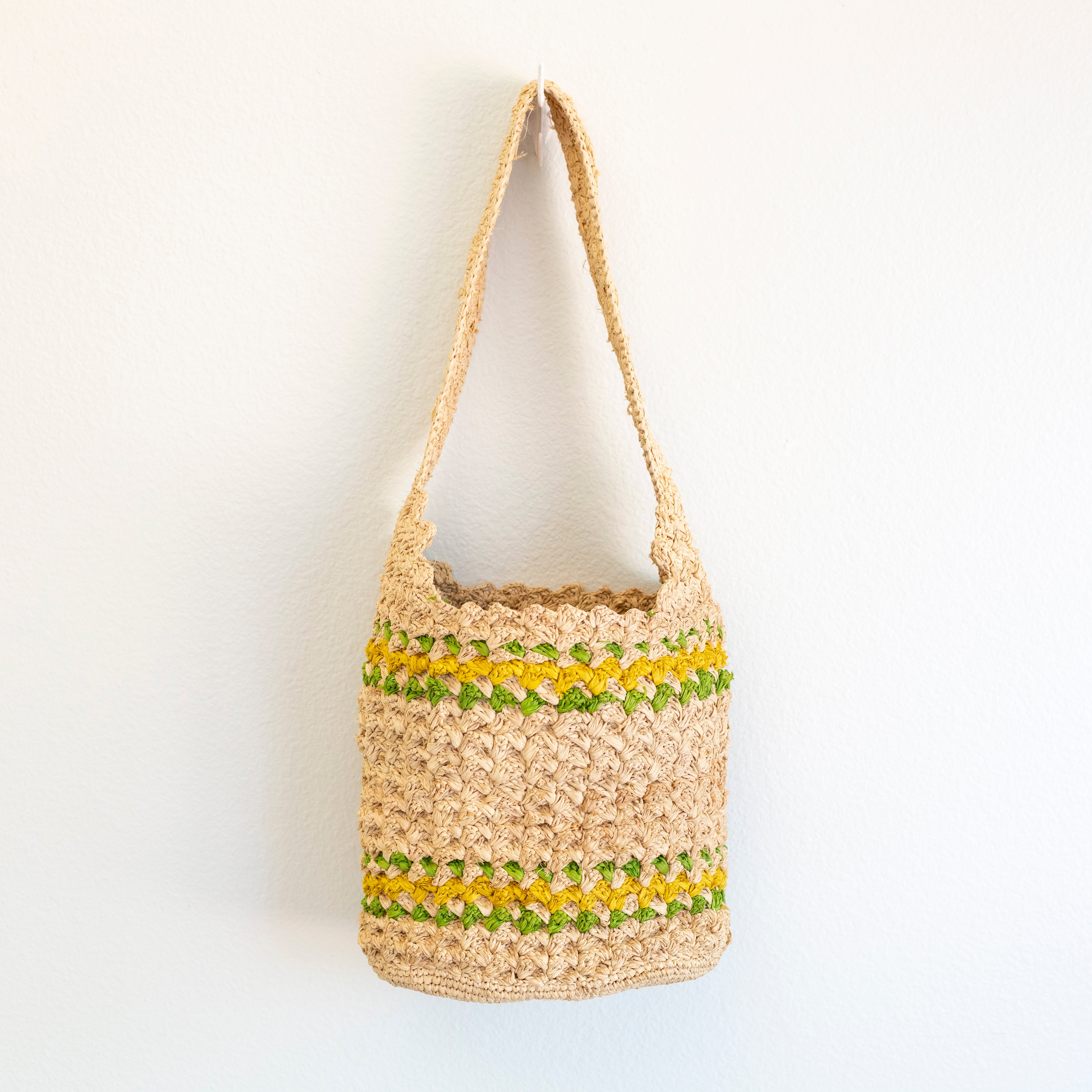 Summer Fashion Raffia Basket Bag with Long Strap