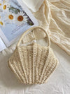 Elena Handbags Summer Straw Shell Shape Shoulder Purse