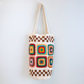 Handmade Granny Square Shoulder Tote Bag