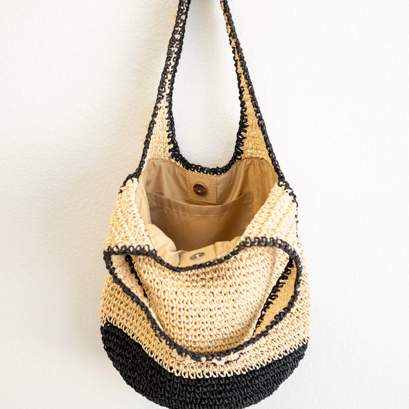 Elena Handbags Straw Woven Tote