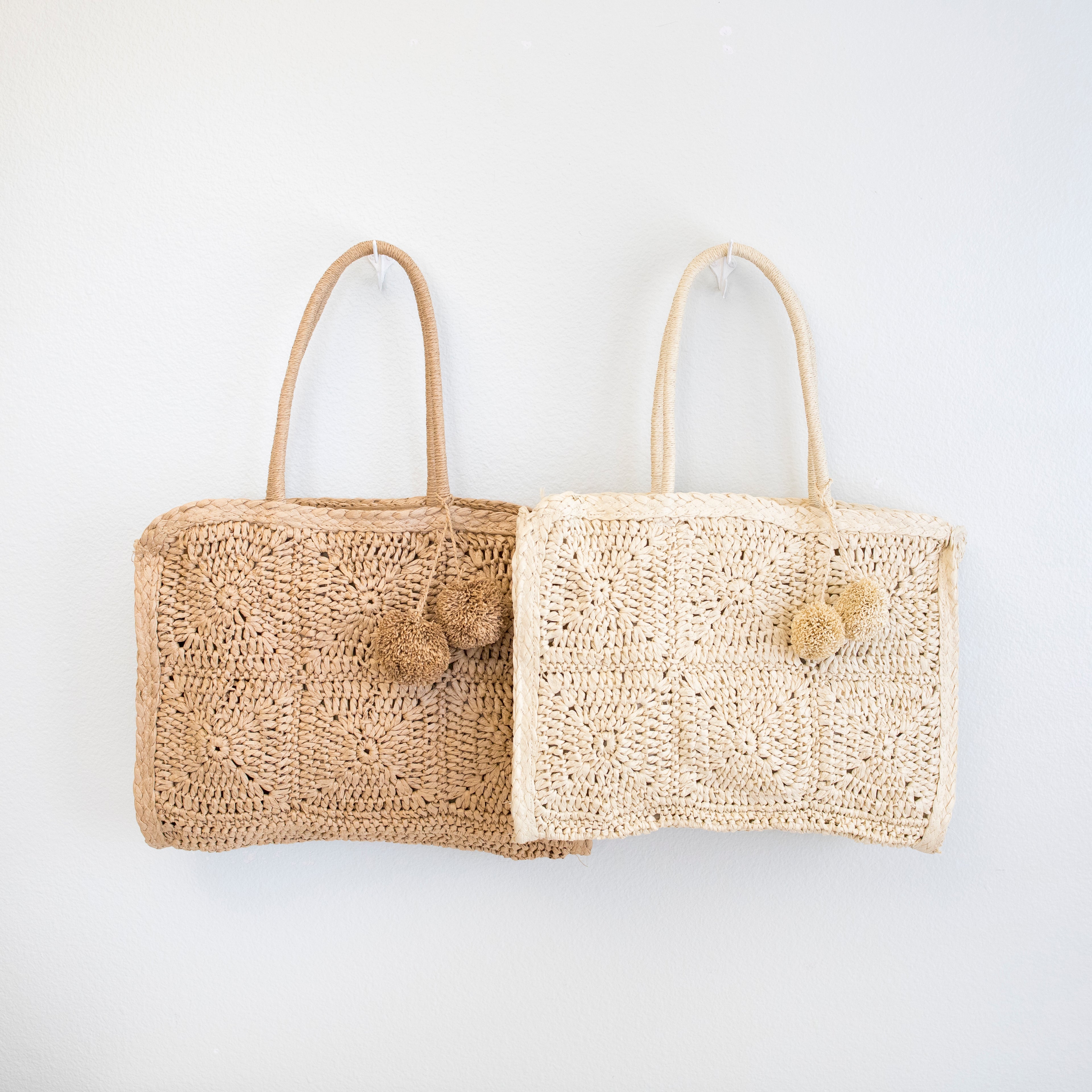 Large Straw Summer Tote