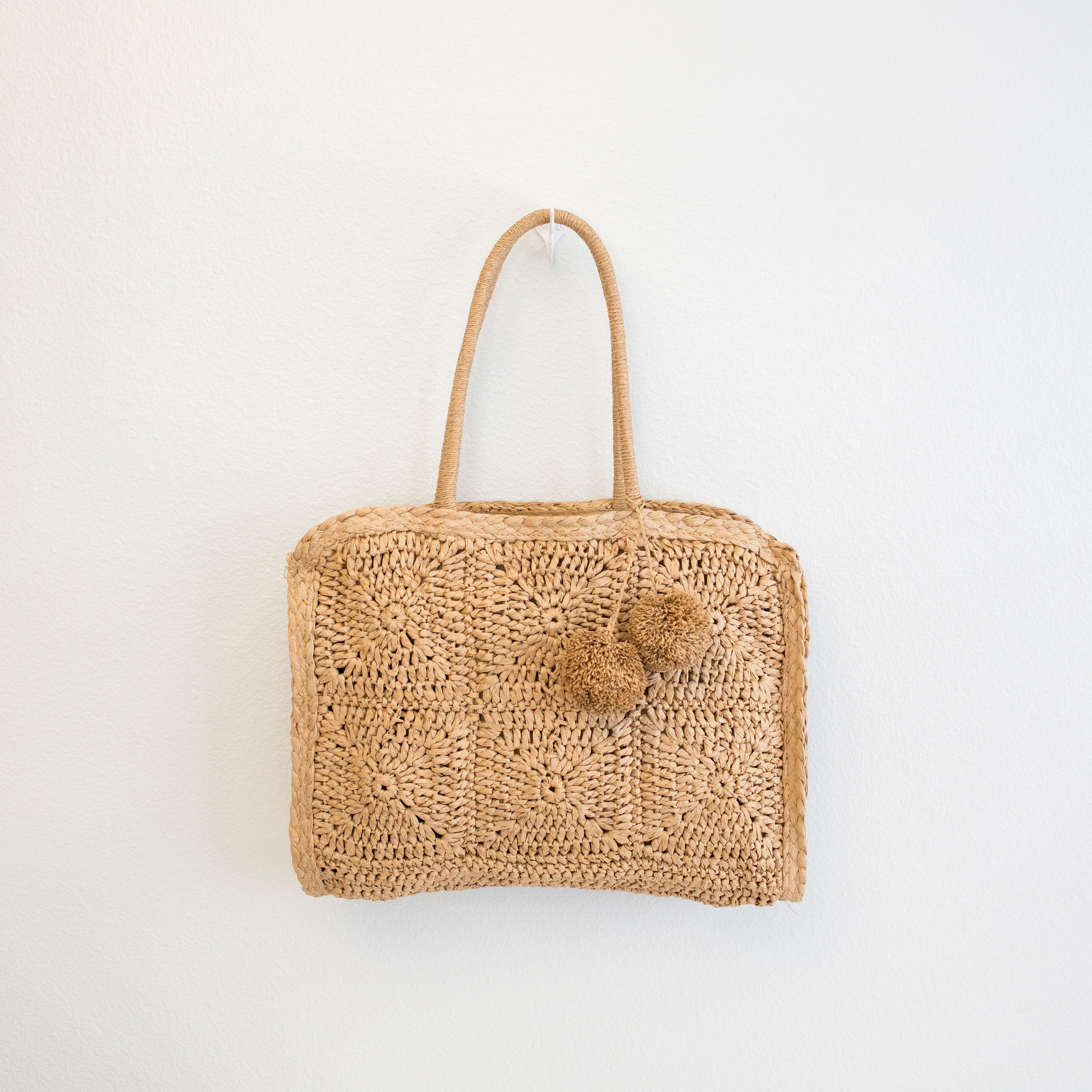 Large Straw Summer Tote