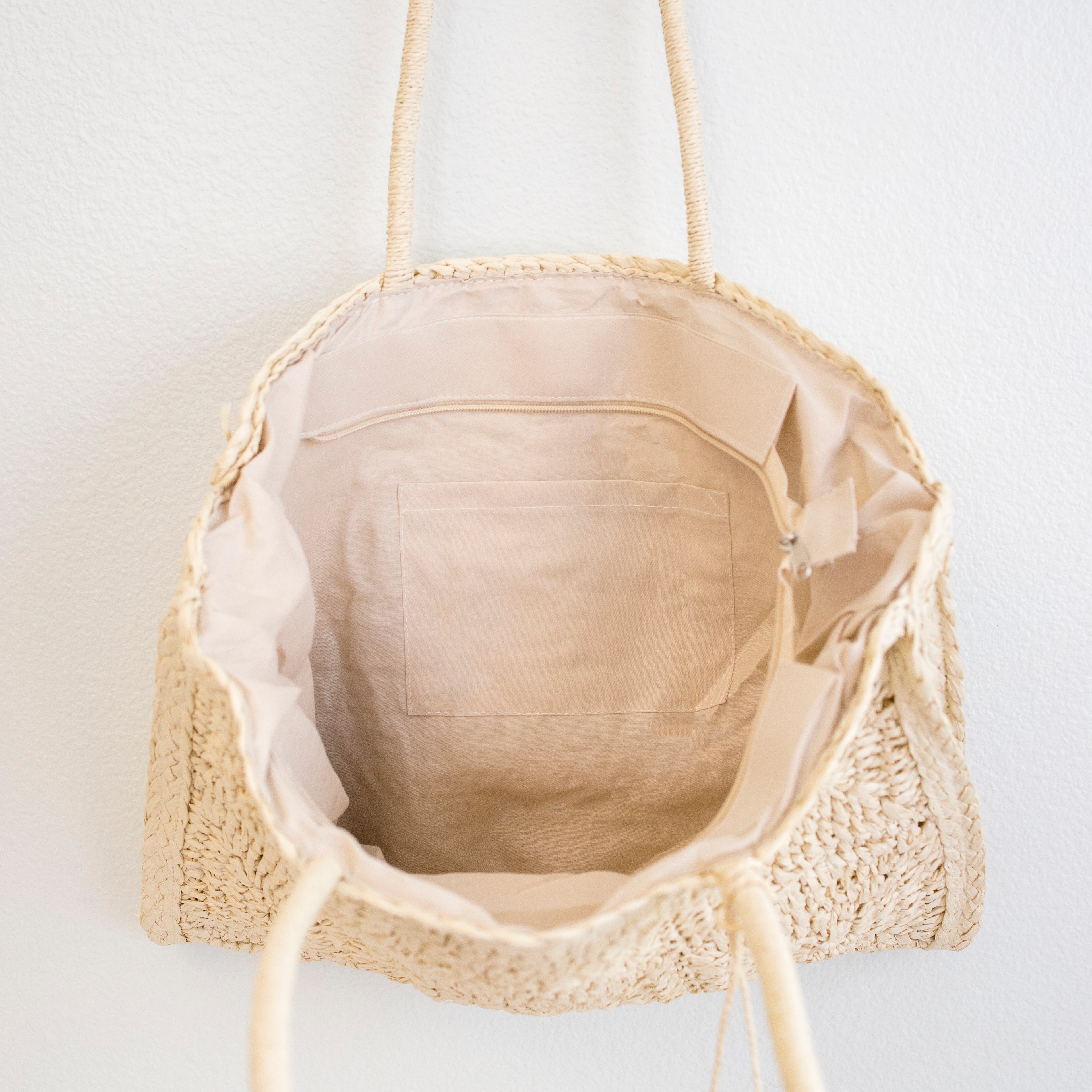 Large Straw Summer Tote