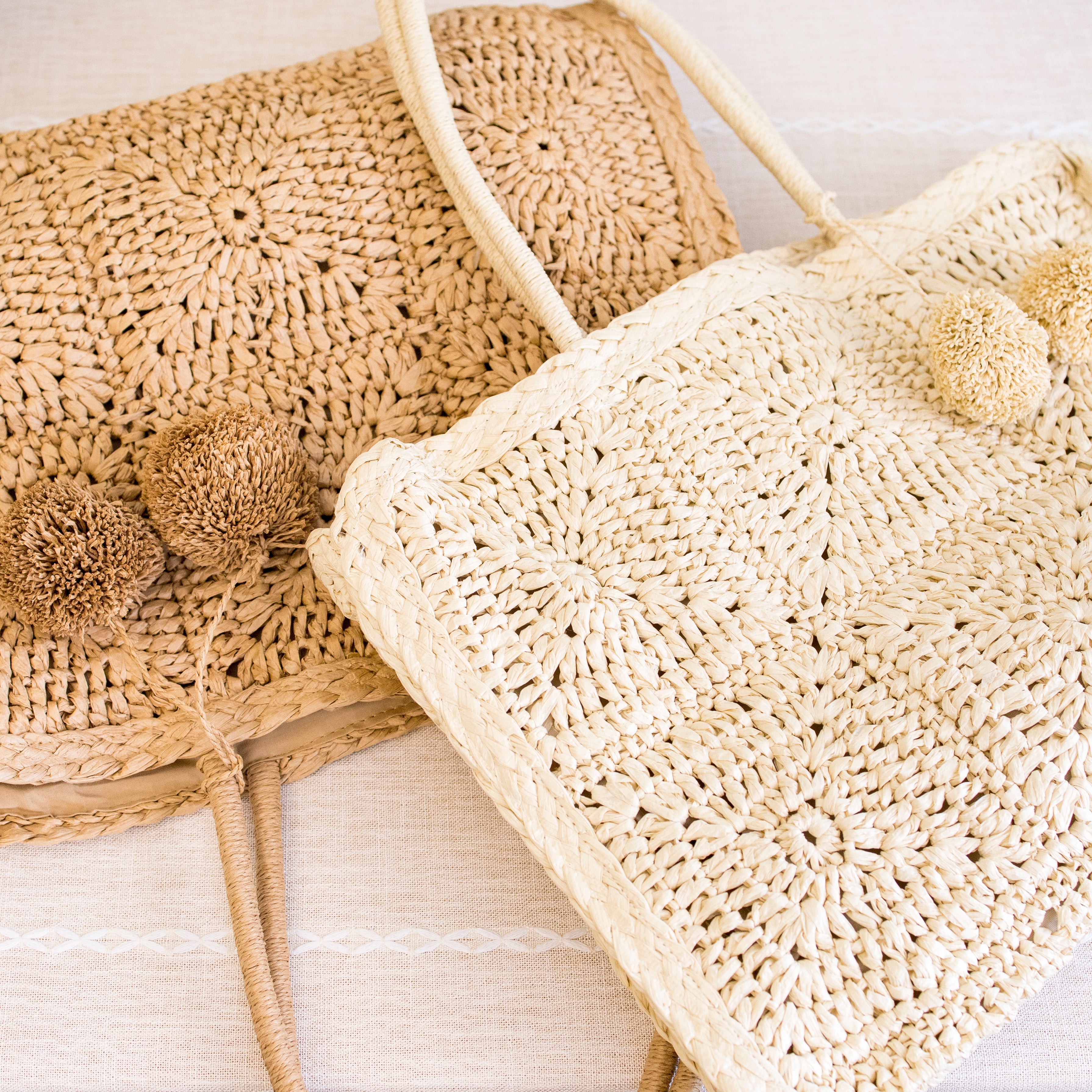 Large Straw Summer Tote
