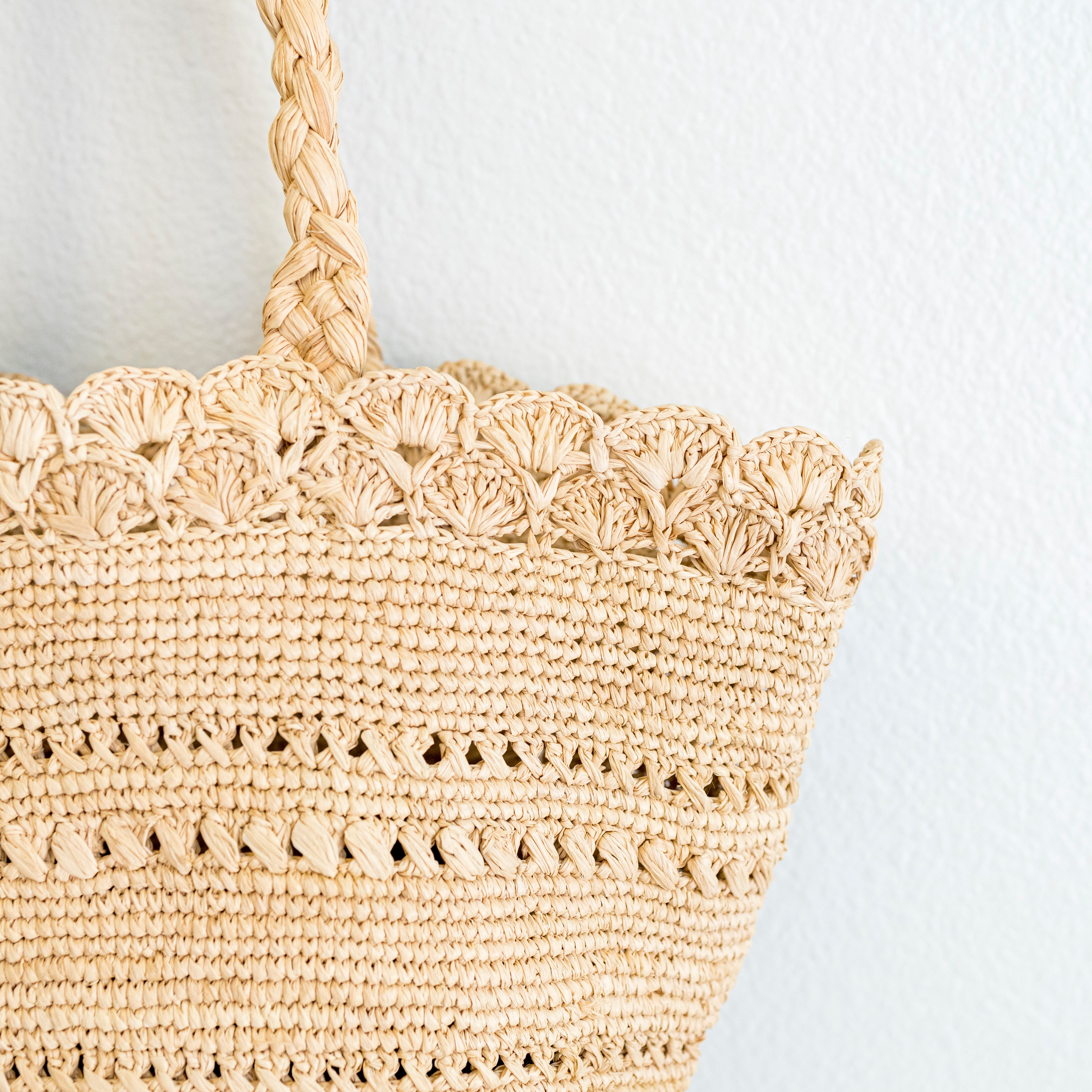 Summer Fashion Raffia Basket Bag
