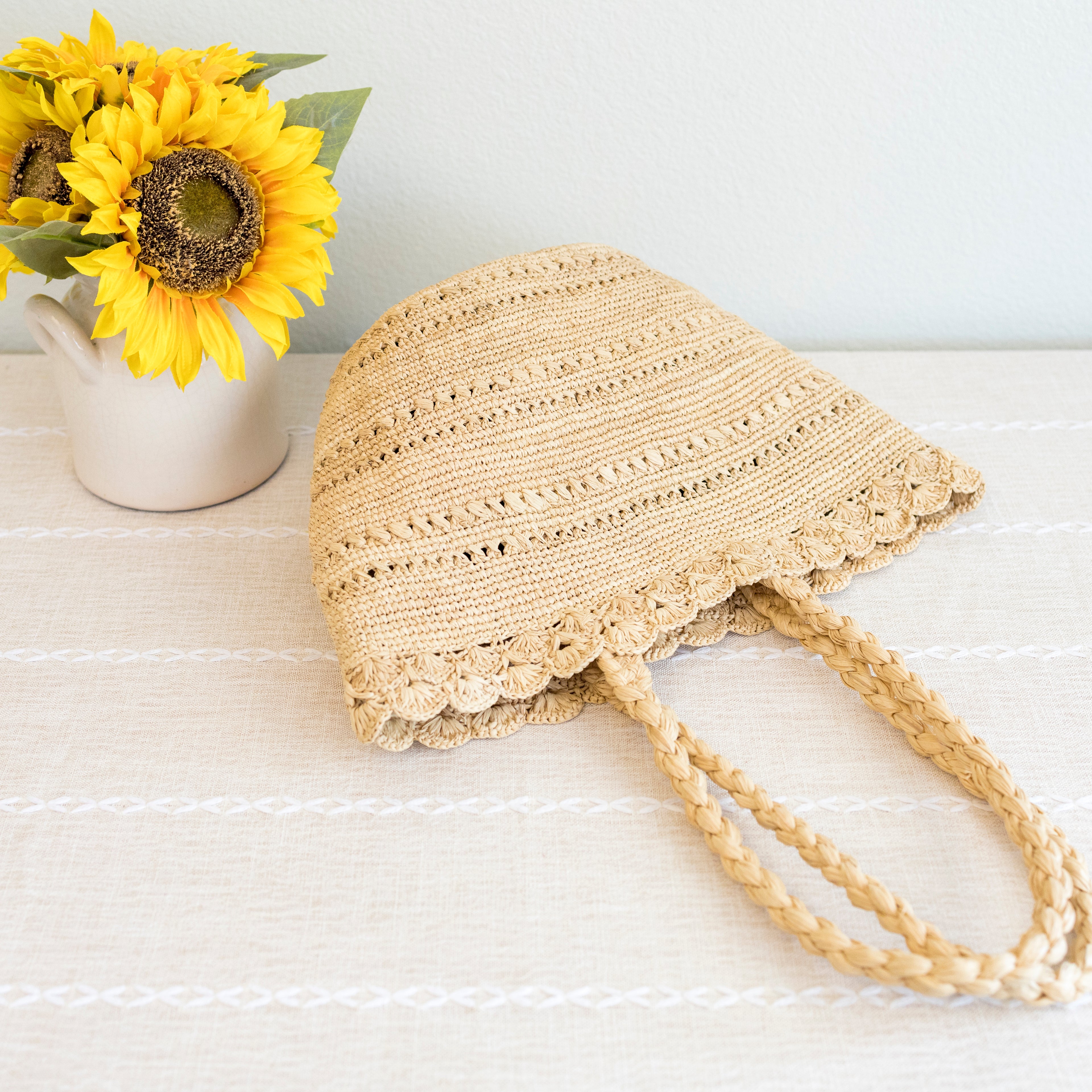 Summer Fashion Raffia Basket Bag