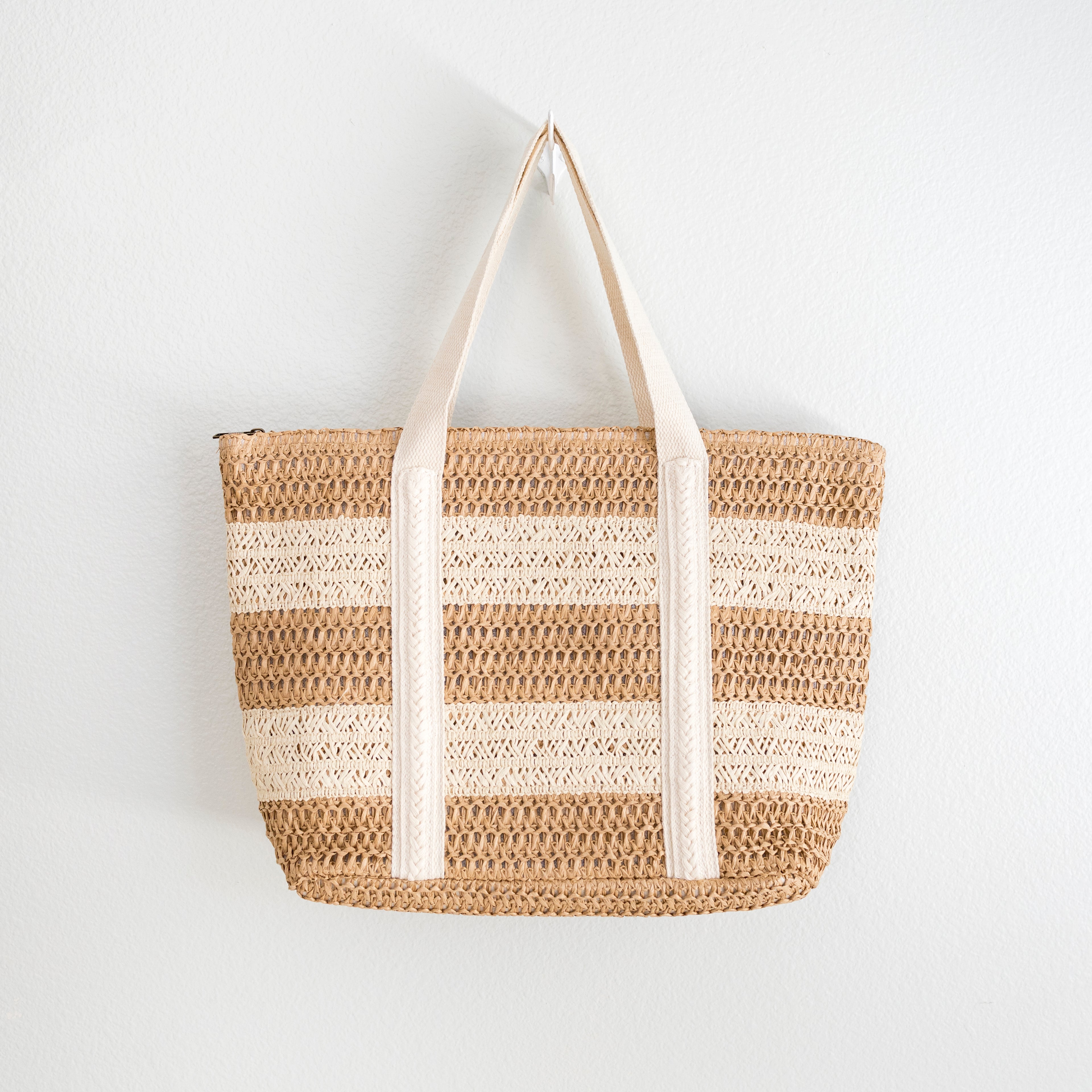 Straw Woven Beach Tote