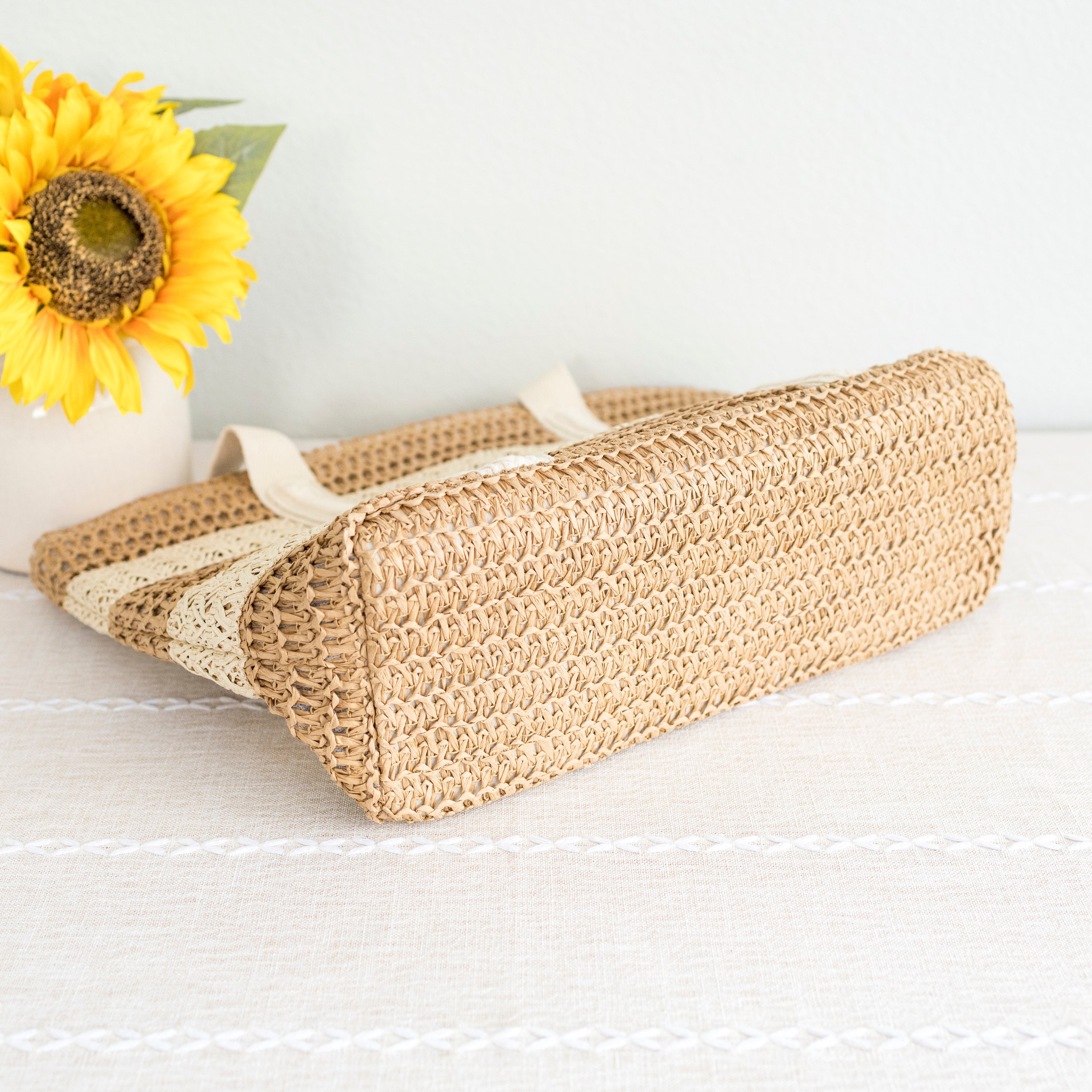 Straw Woven Beach Tote