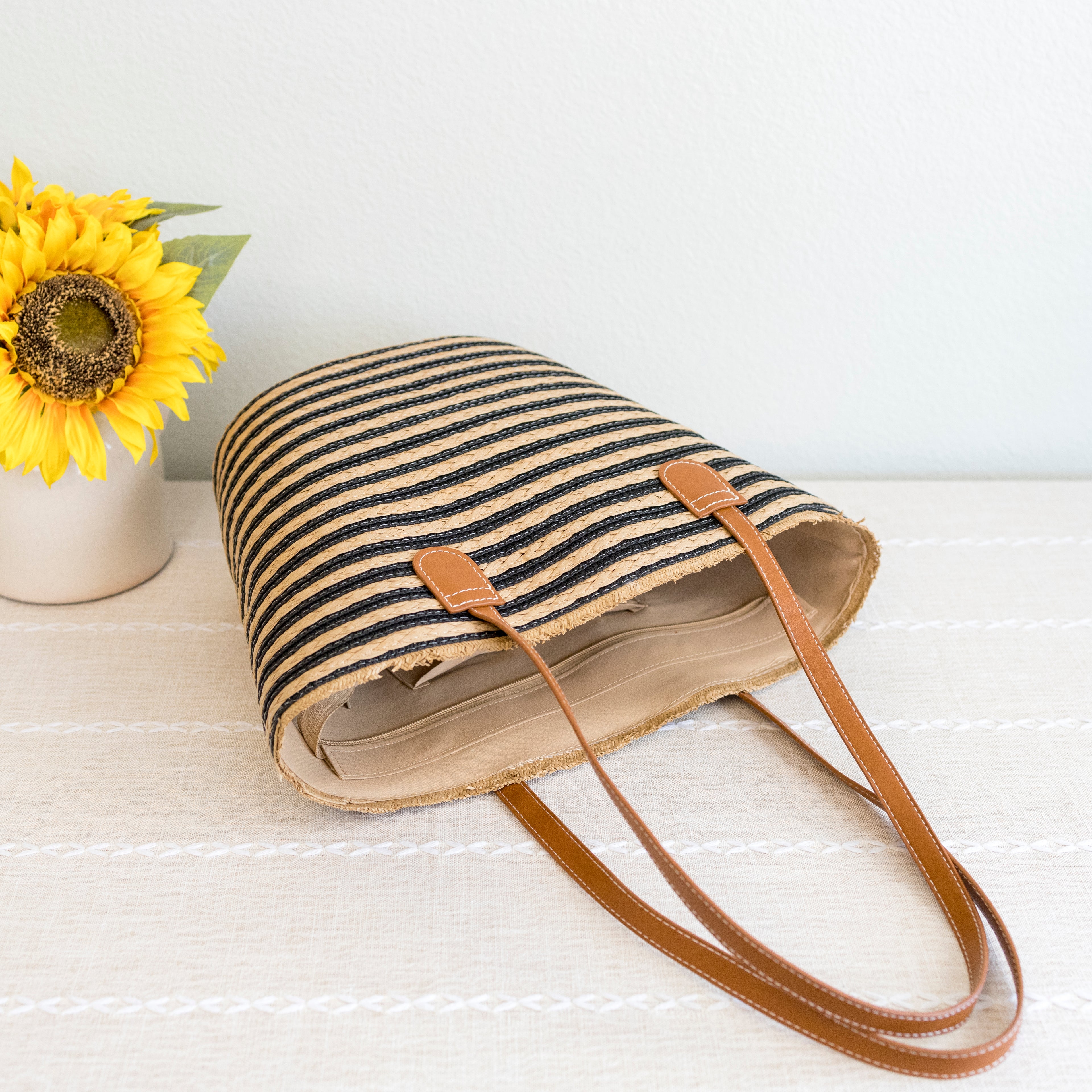Summer Basket Tote Bag
