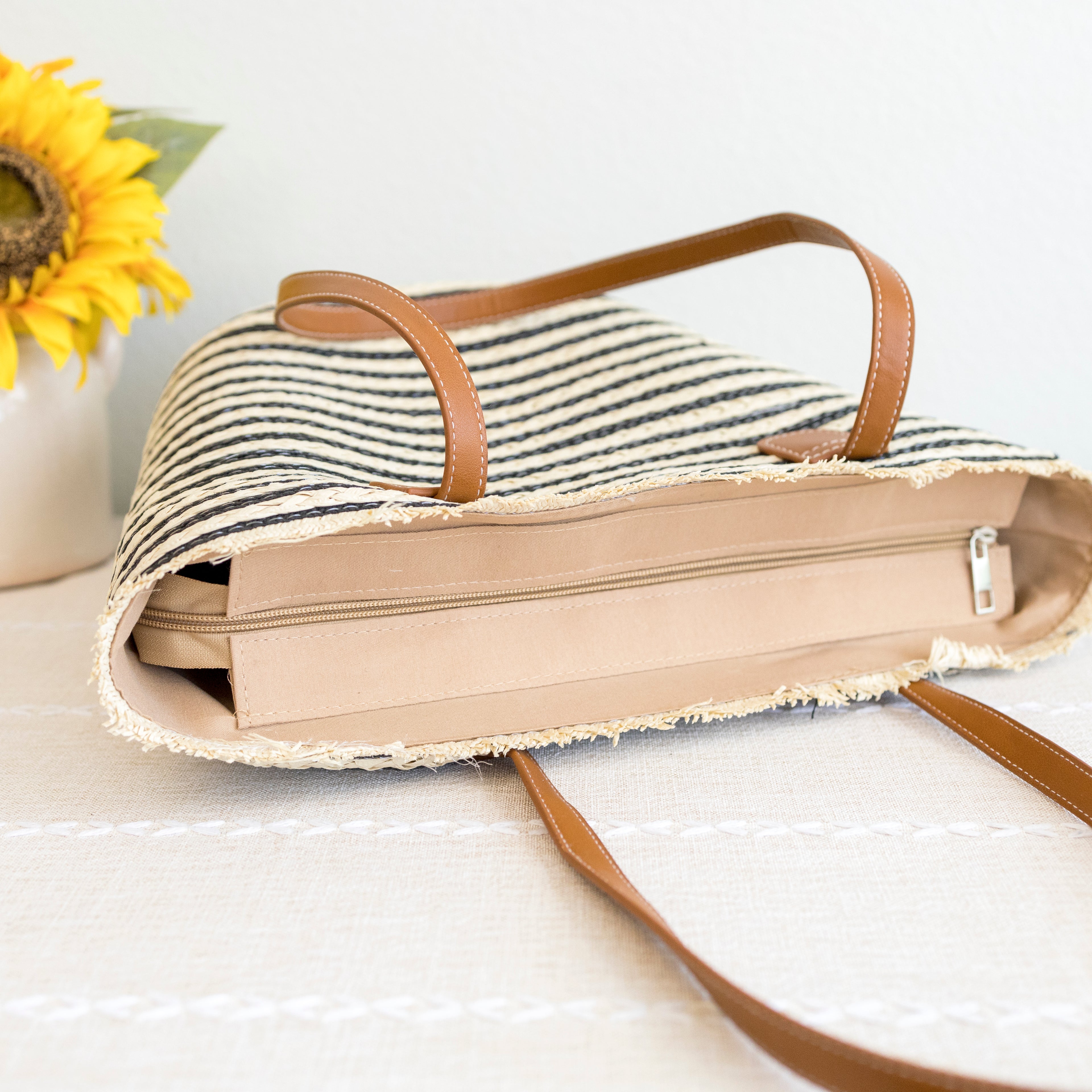Summer Basket Tote Bag