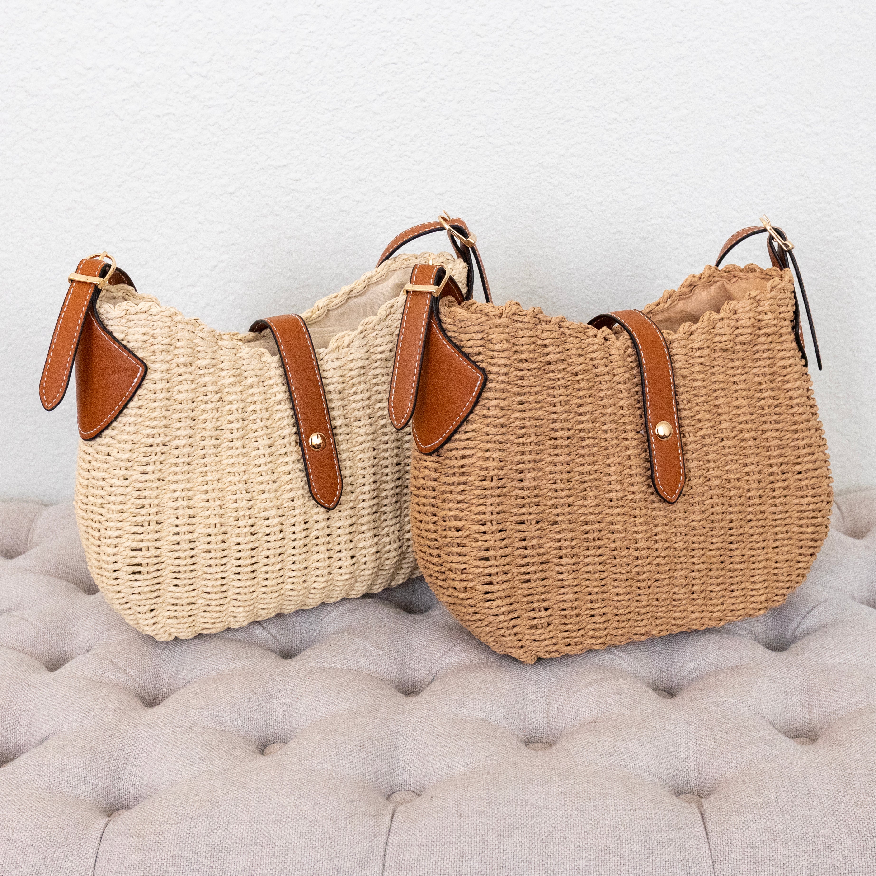 Straw Woven Crossbody Bag