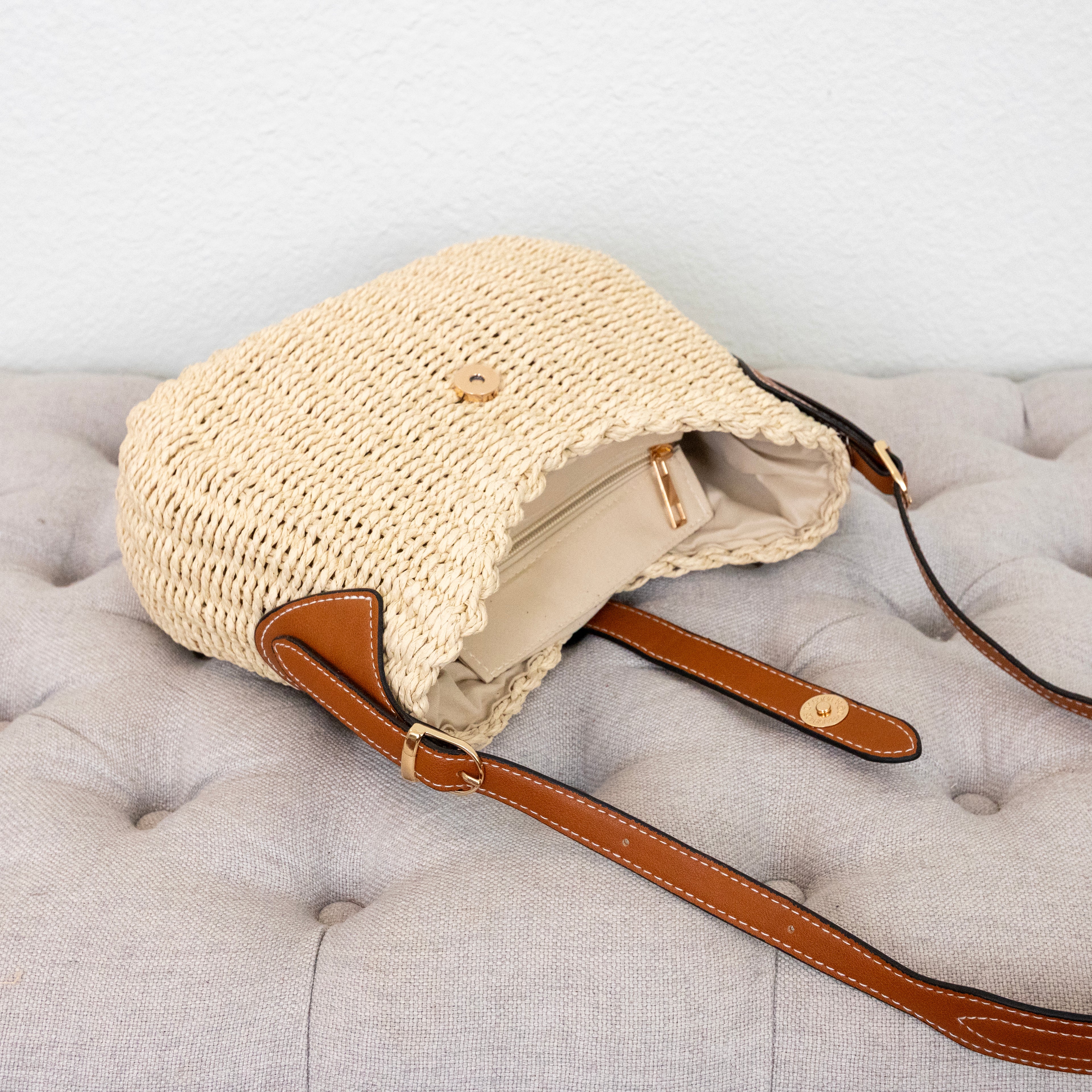 Straw Woven Crossbody Bag