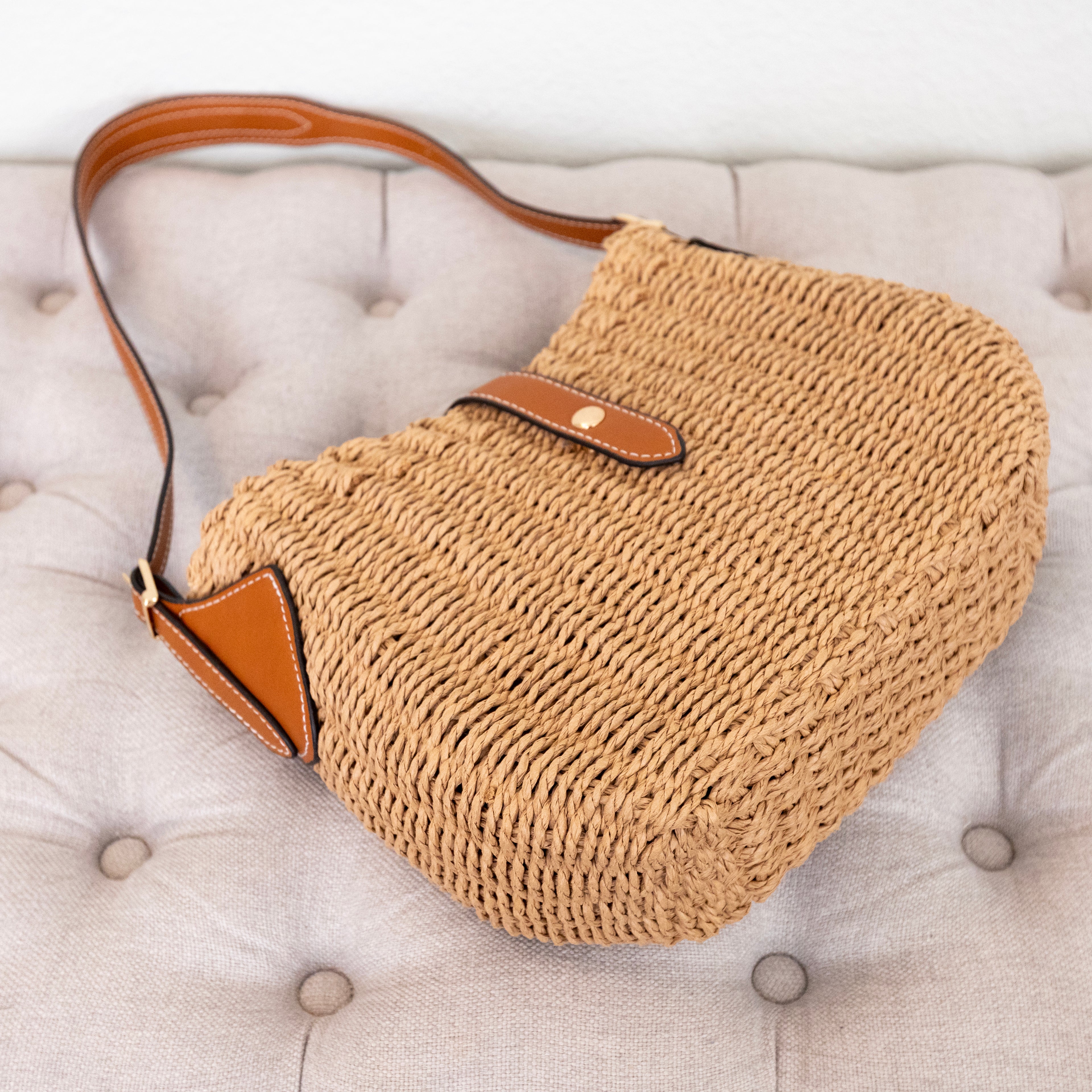 Straw Woven Crossbody Bag