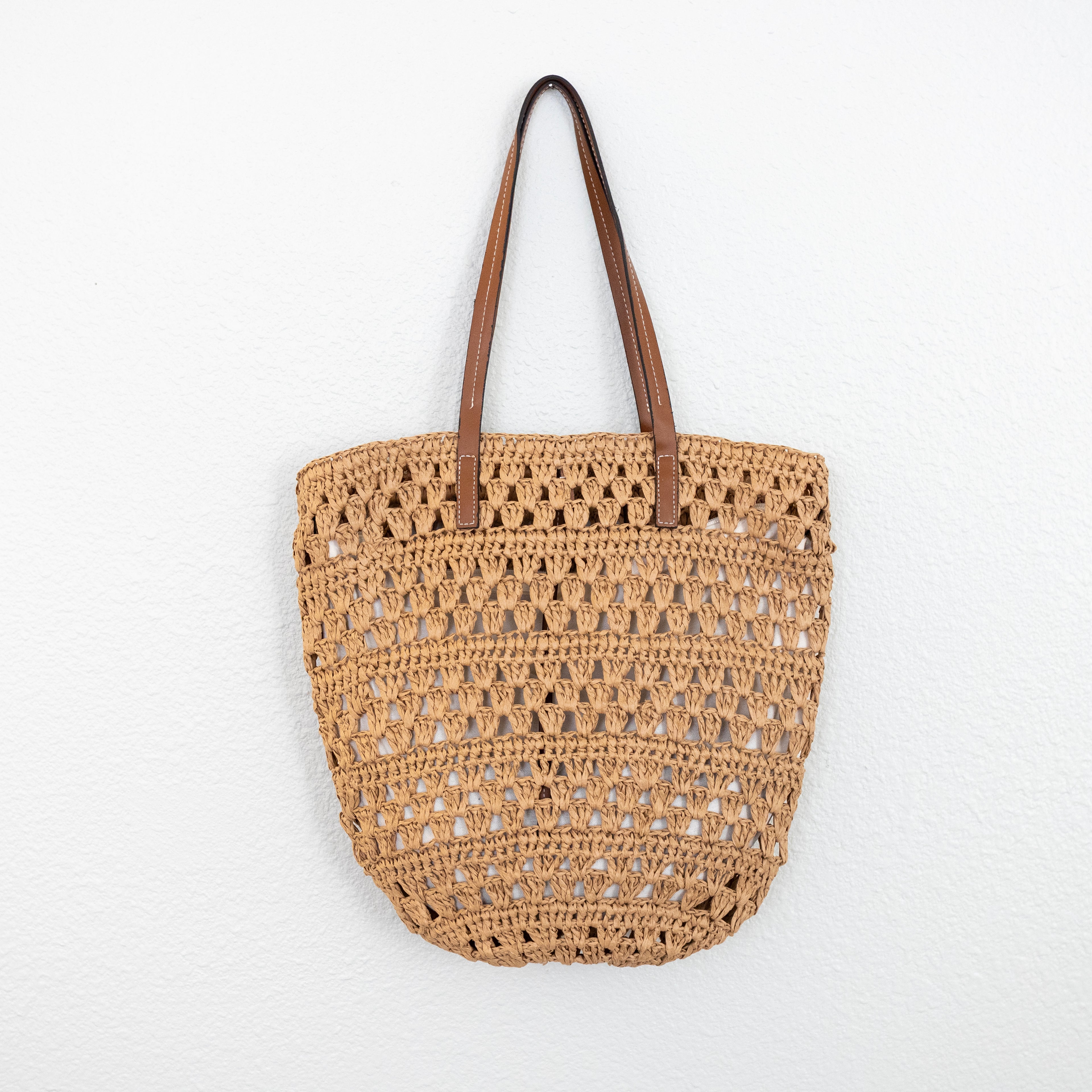 Beach Straw Woven Tote Bag