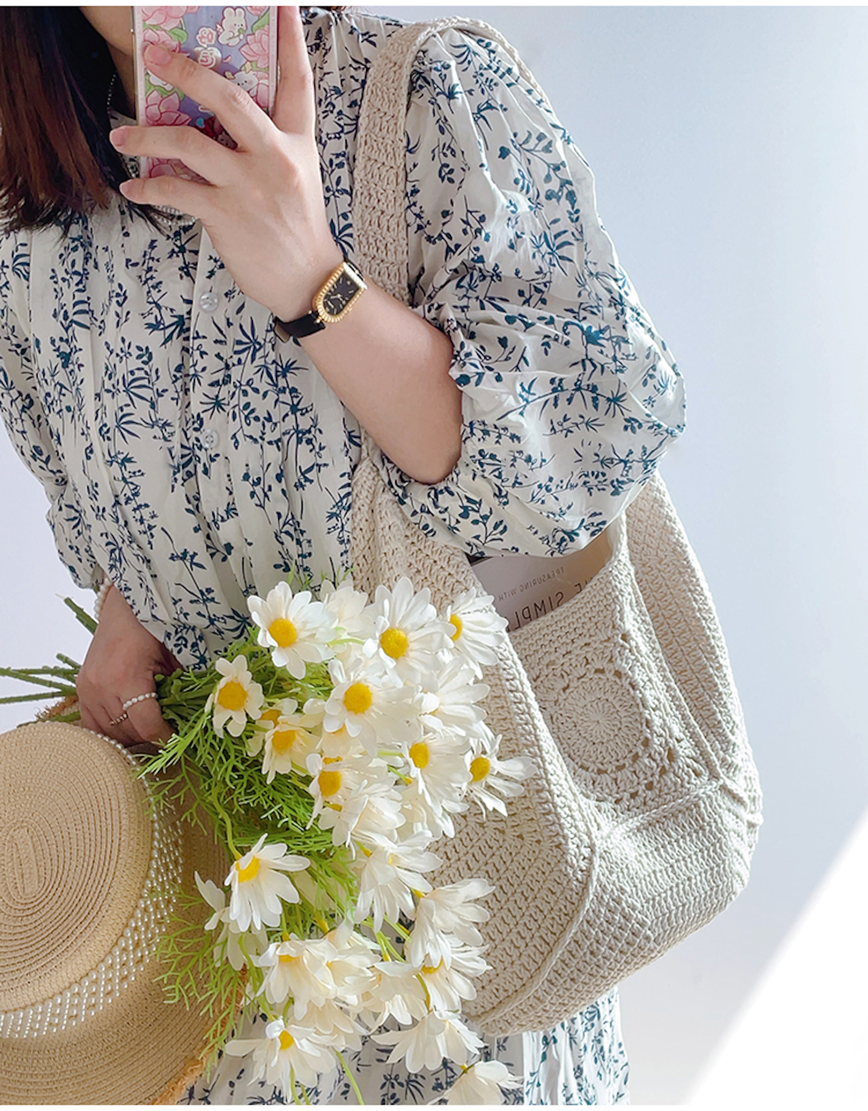 Boho Crochet Shoulder Bag