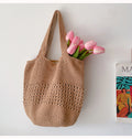 Elena Handbags Crochet Cotton Bucket Bag