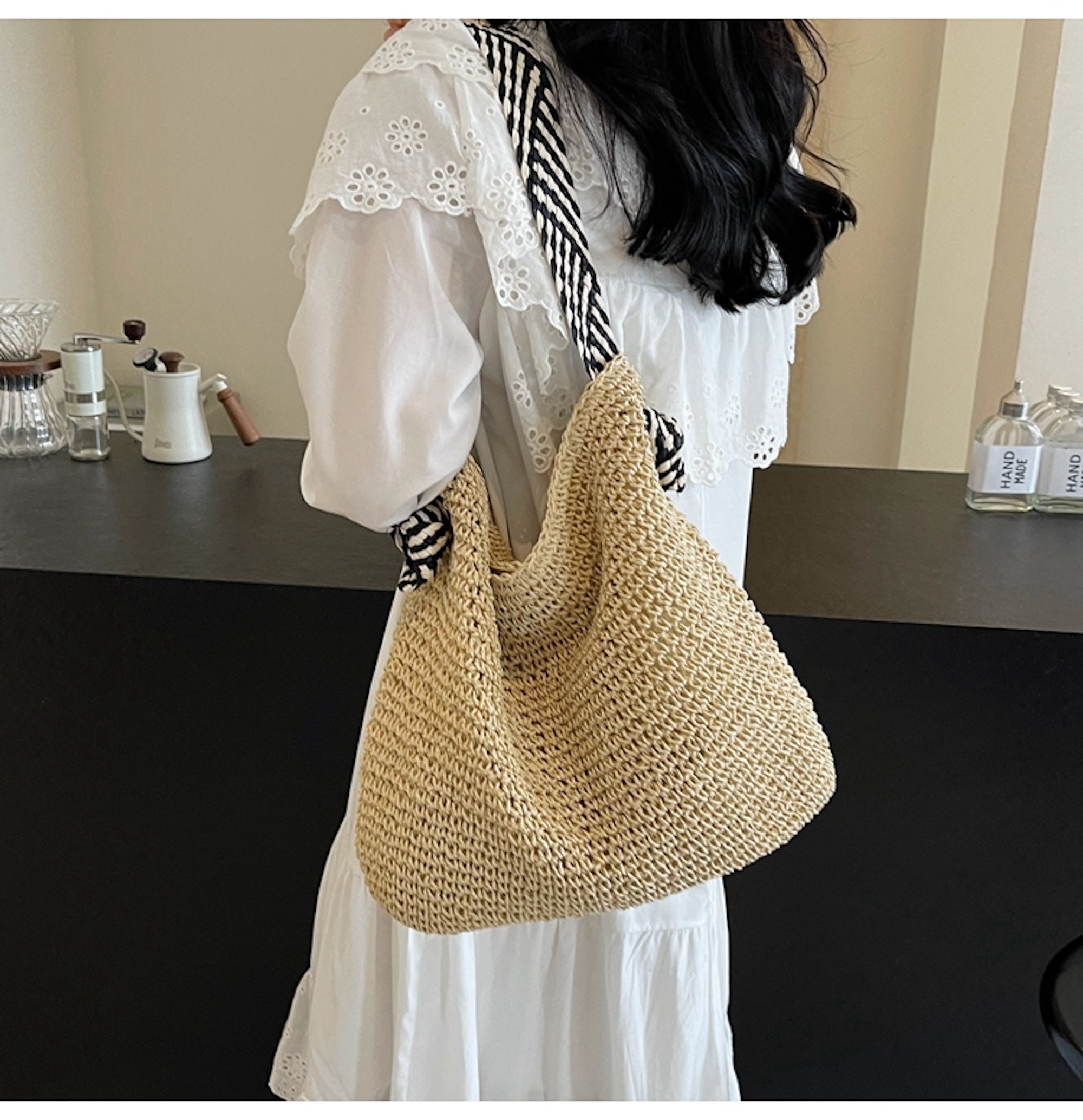 Fashion Straw Shoulder Bag