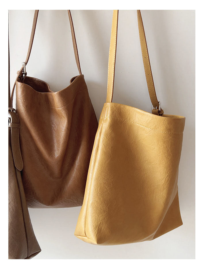 Simple Leather Tote Bag