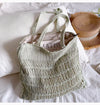 Elena Handbags Retro Cotton Knitted Shoulder Bag Fashion Casual Tote Bag