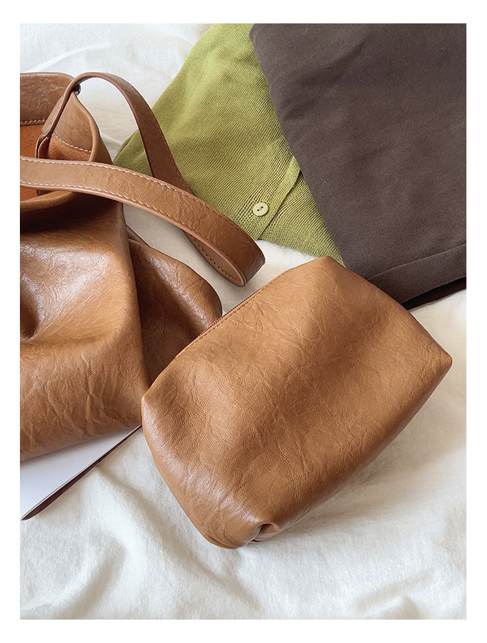 Simple Leather Tote Bag