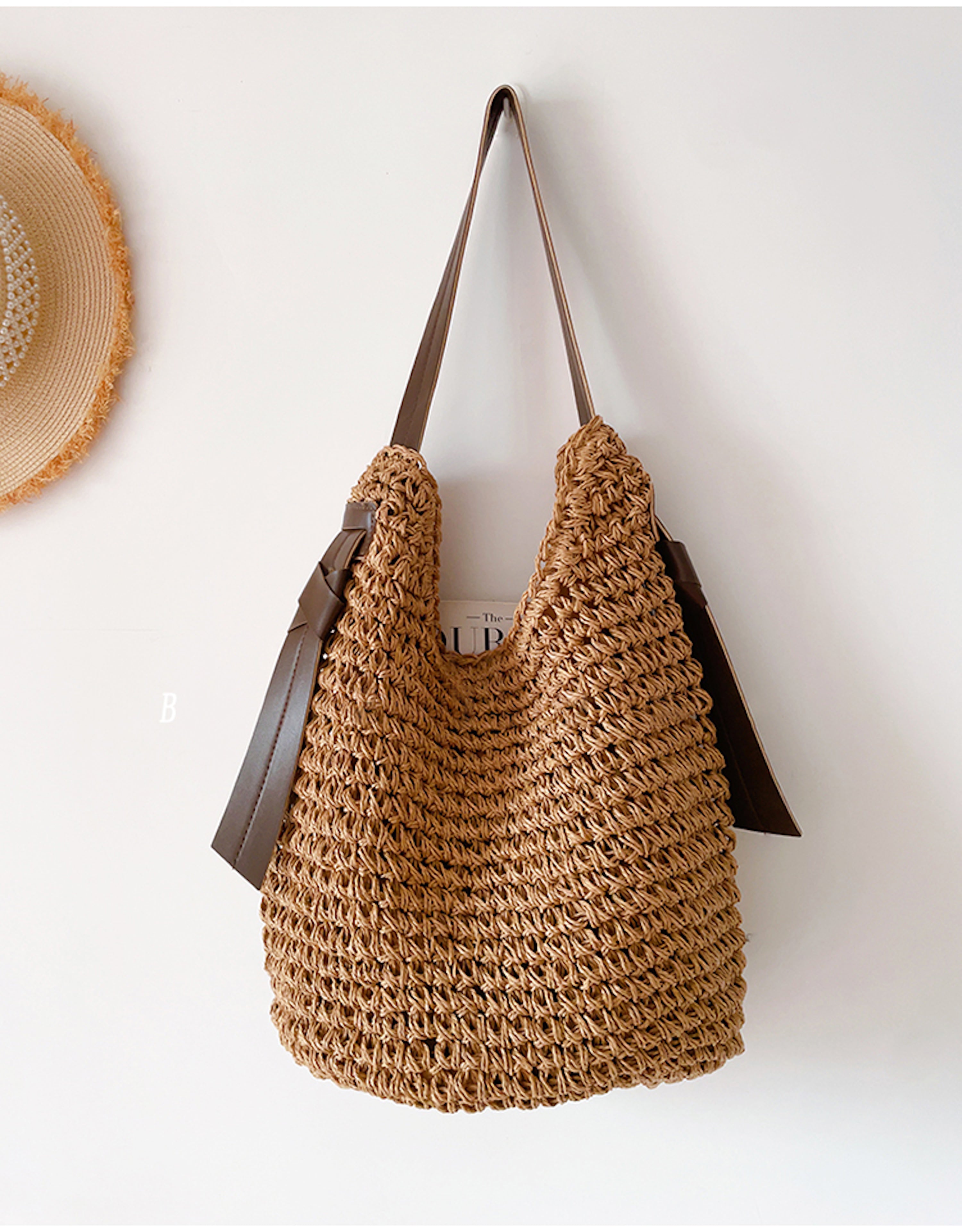 Simple Straw Woven Shoulder Bag
