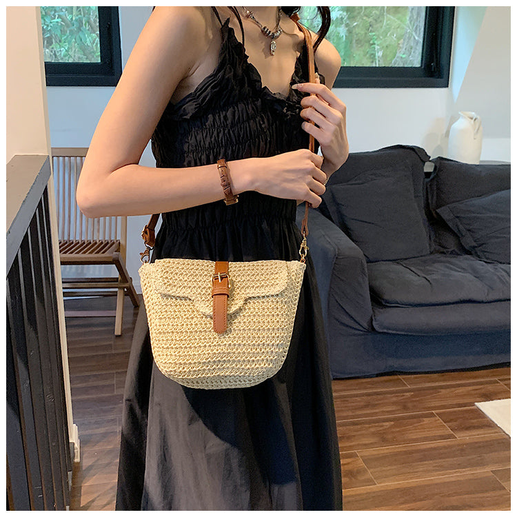 Straw Woven Crossbody Bag