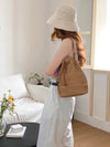 Elena Handbags Straw Bucket Shoulder Bag Summer Fashion