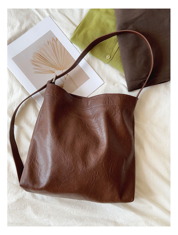 Simple Leather Tote Bag