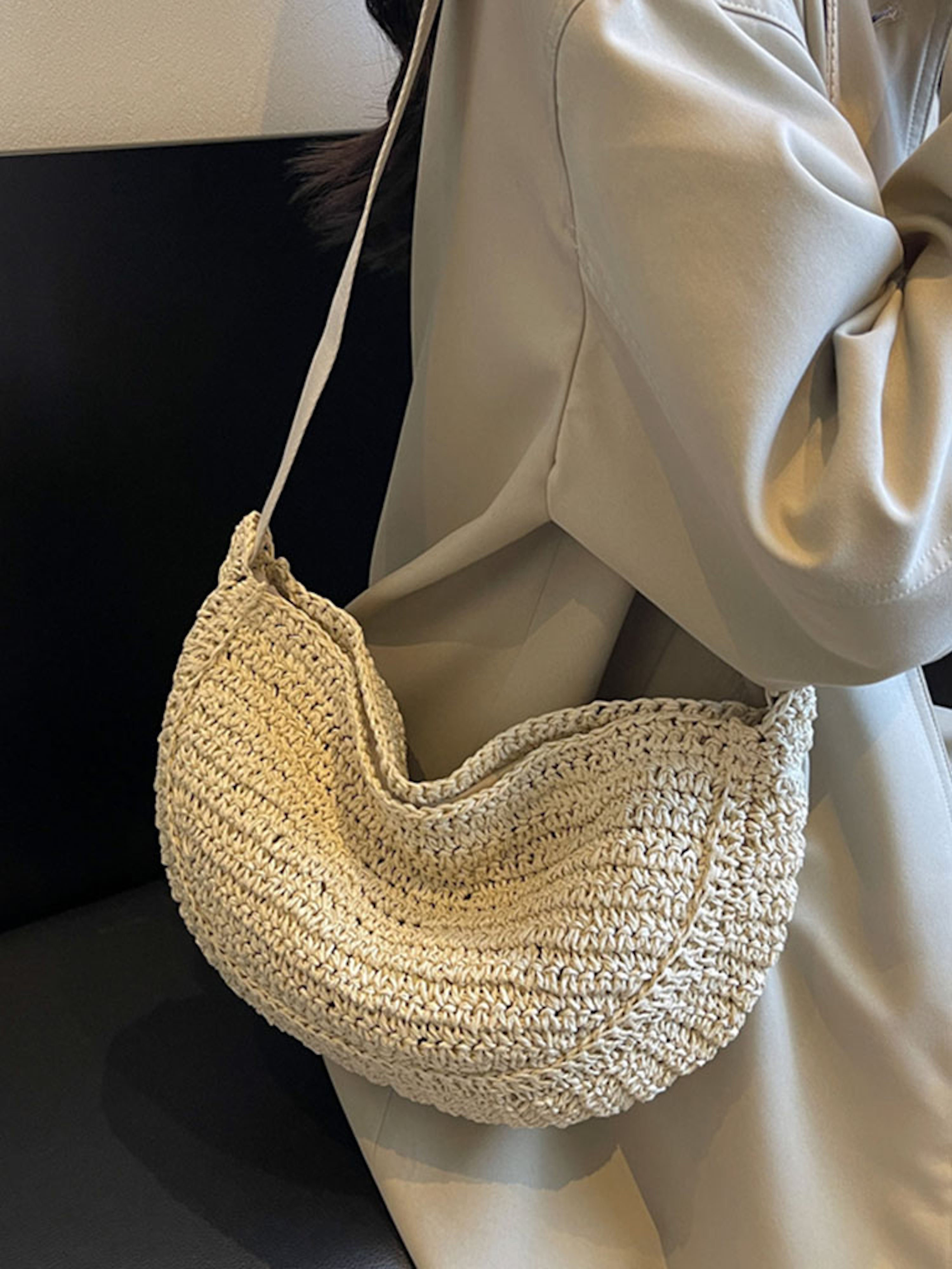 Straw Woven Crossbody Bag