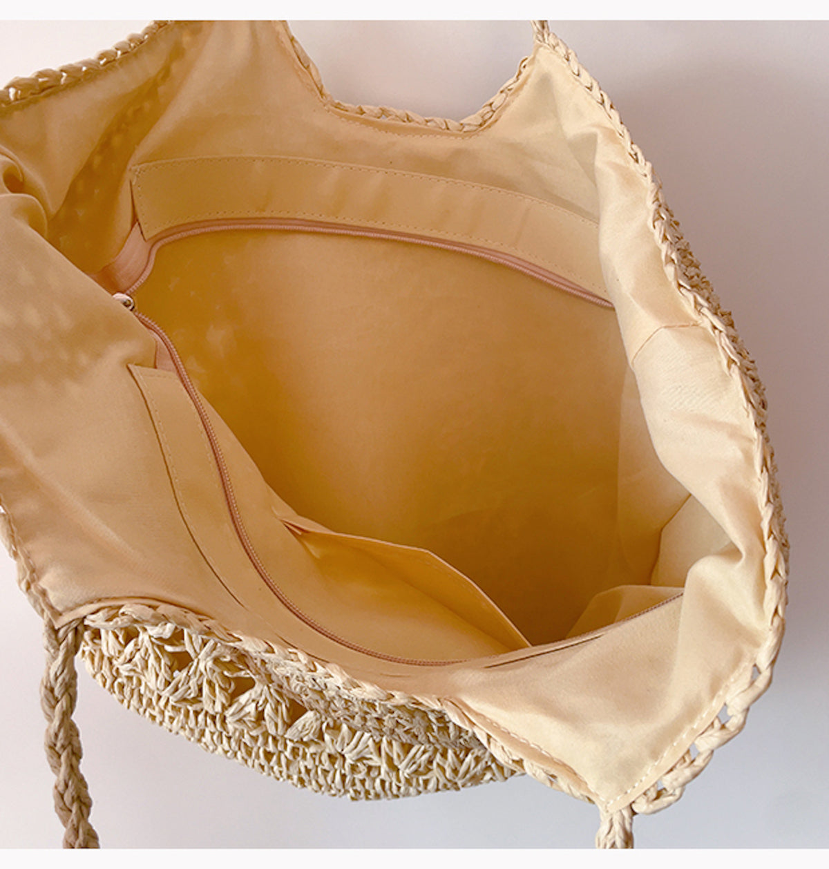 Large Straw Woven Fashion Tote Bag