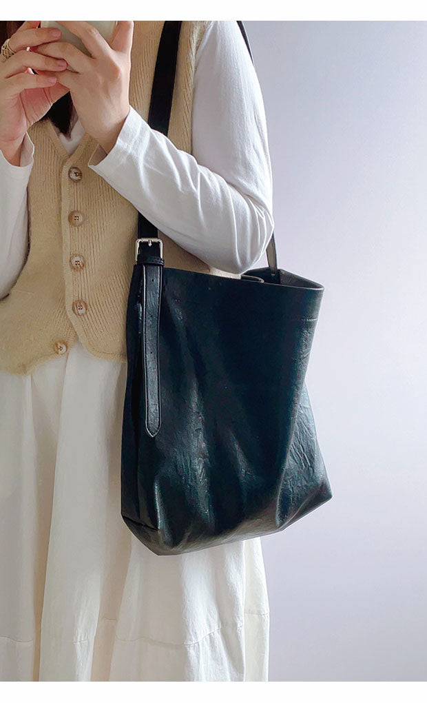 Simple Leather Tote Bag
