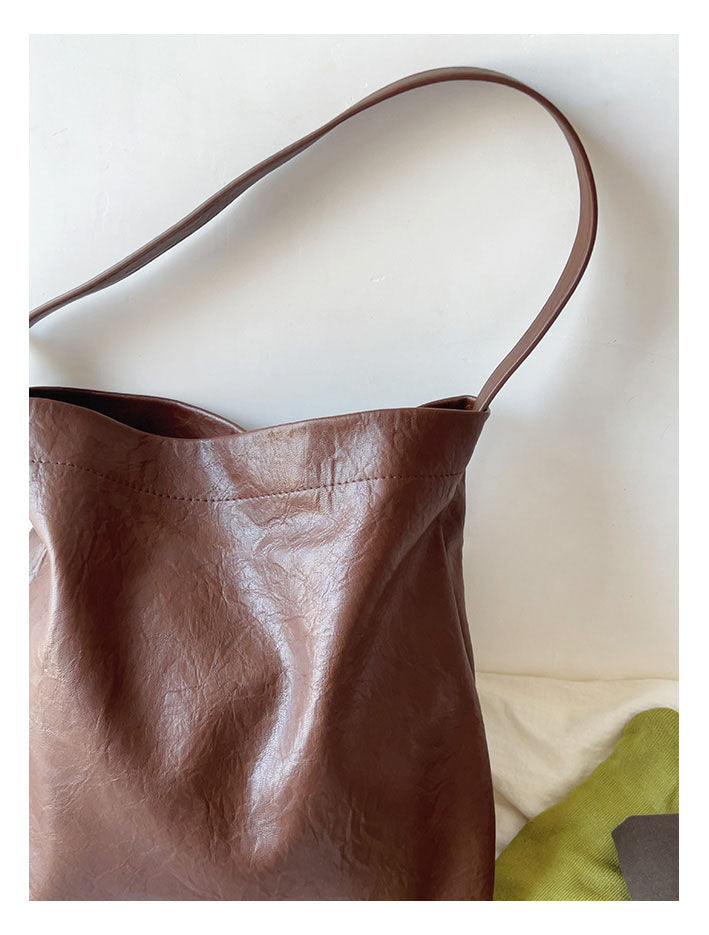 Simple Leather Tote Bag
