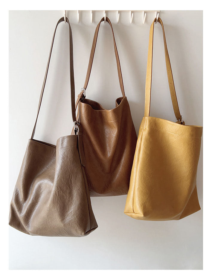 Simple Leather Tote Bag