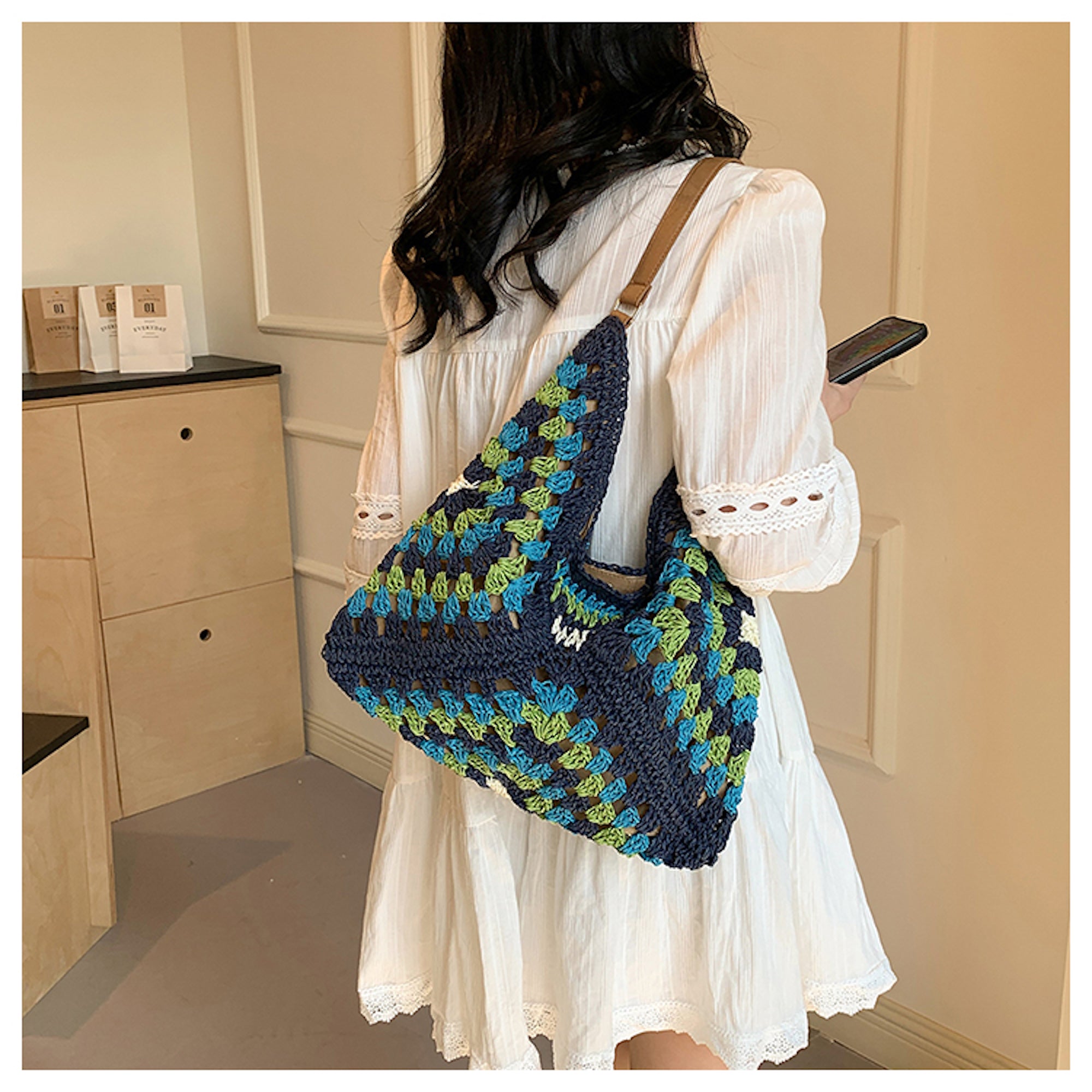 Straw Woven Fashion Shoulder Bag