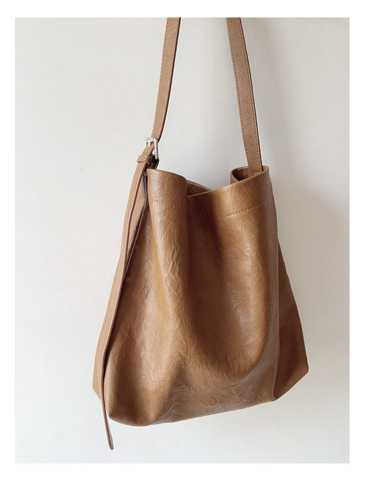 Simple Leather Tote Bag