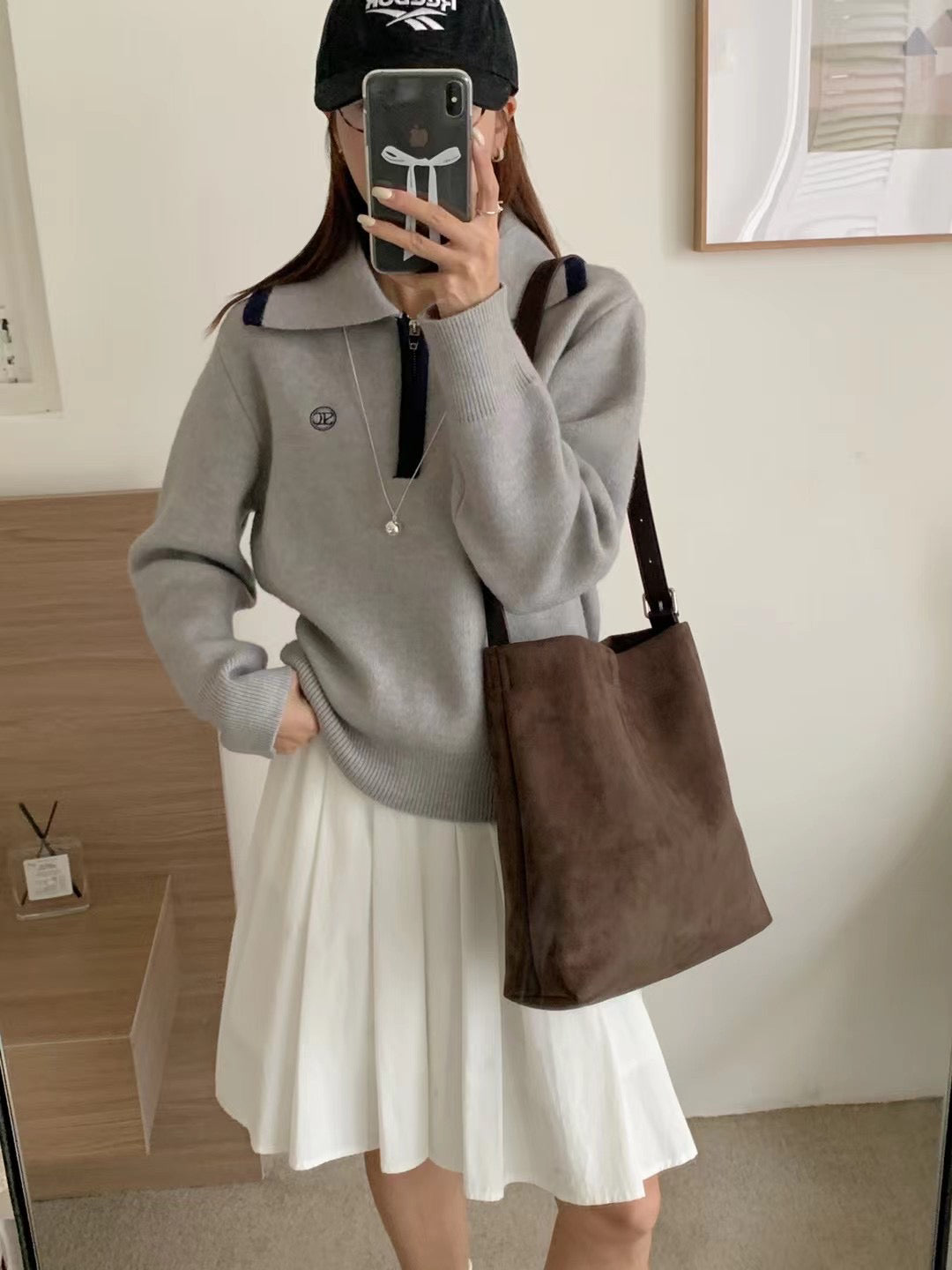 Soft Suede Shoulder Bag