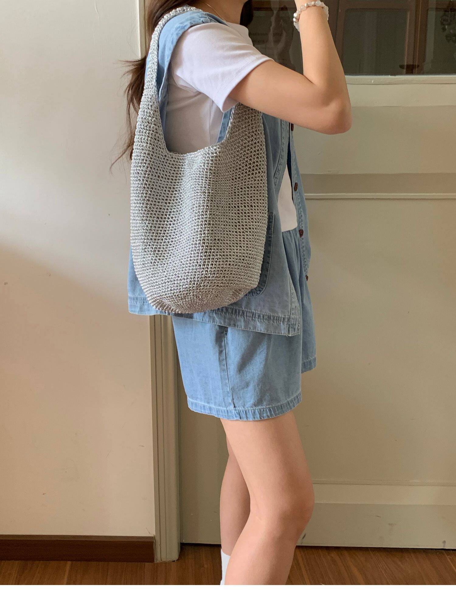 Boho Crochet Shoulder Bag