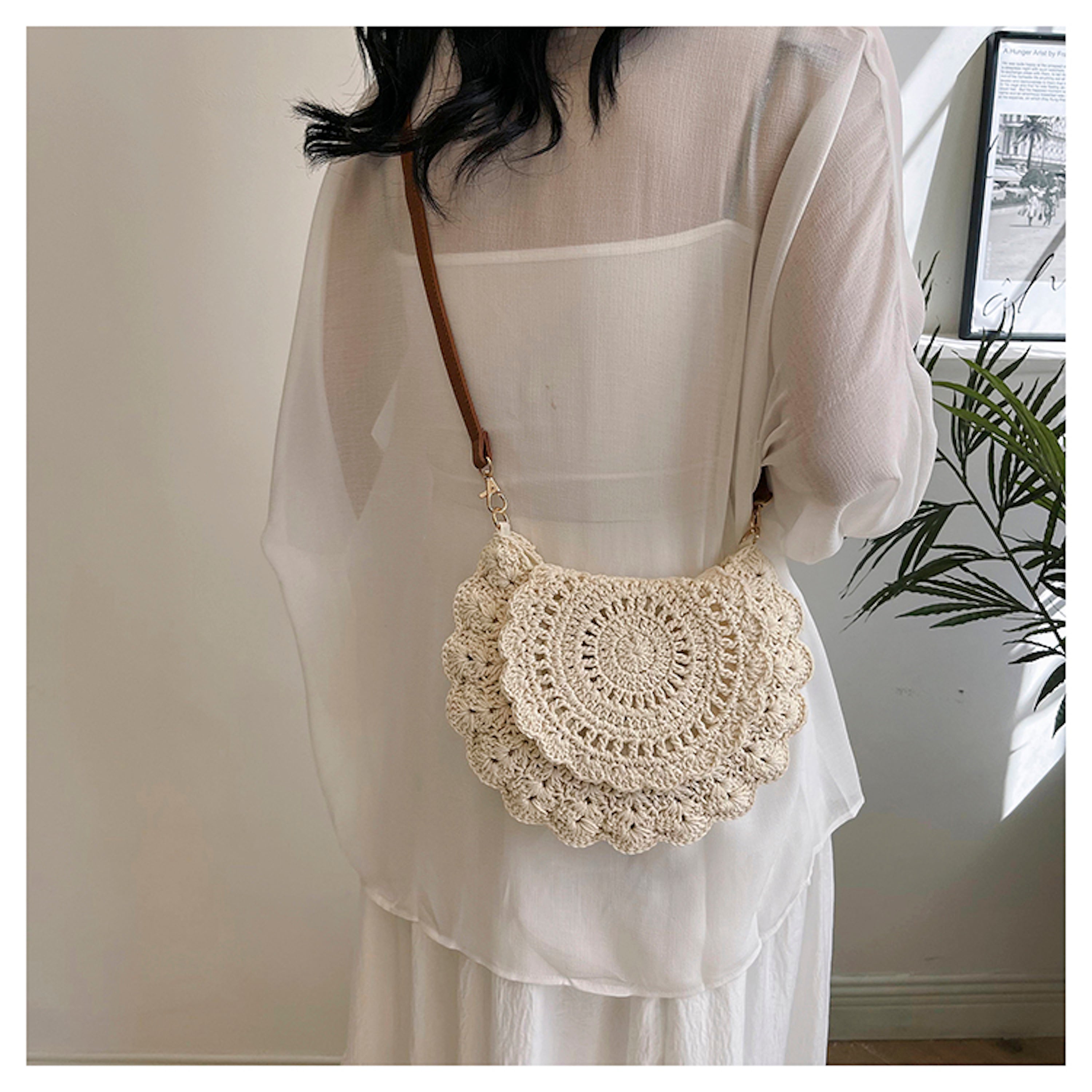 Boho Crochet Crossbody Bag