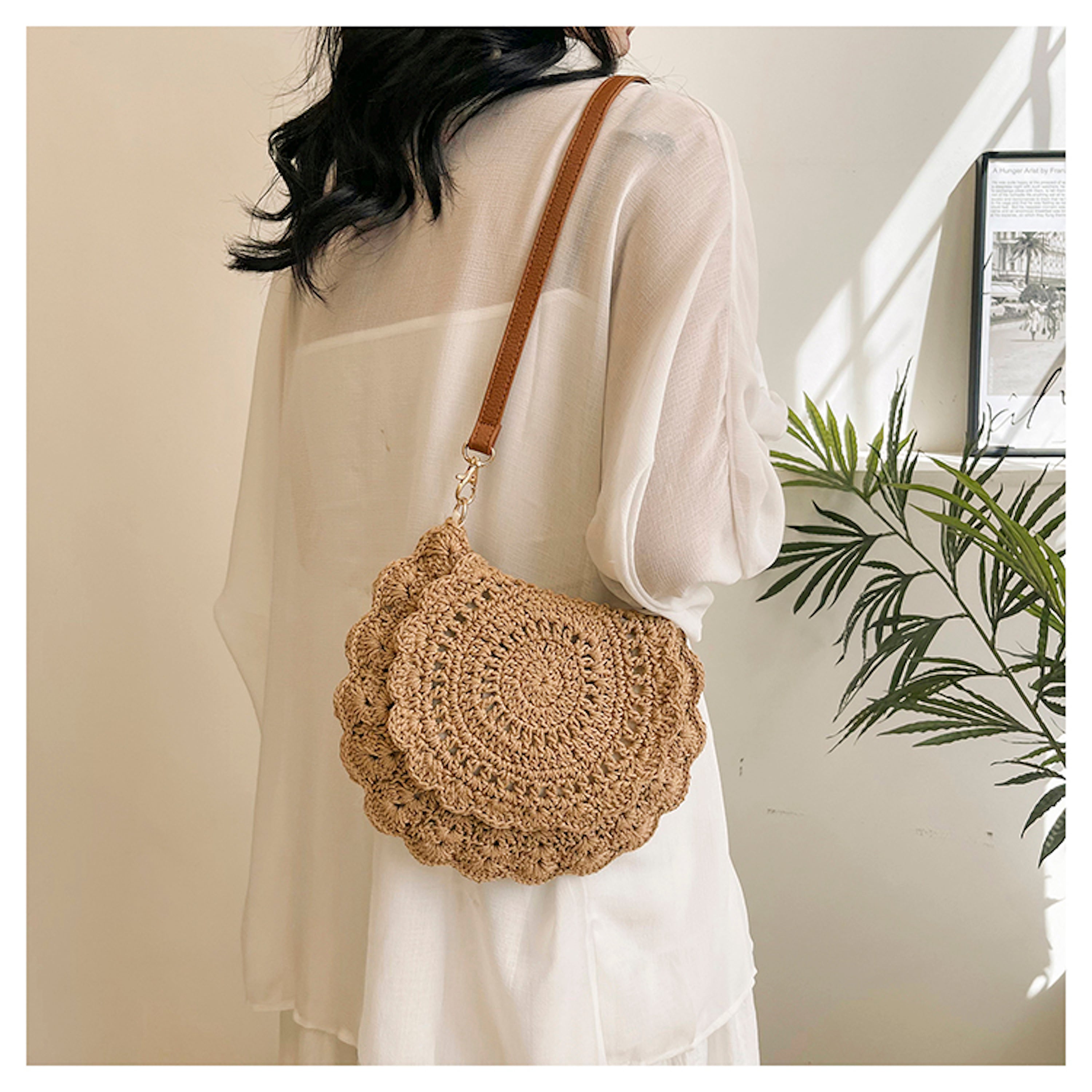 Boho Crochet Crossbody Bag