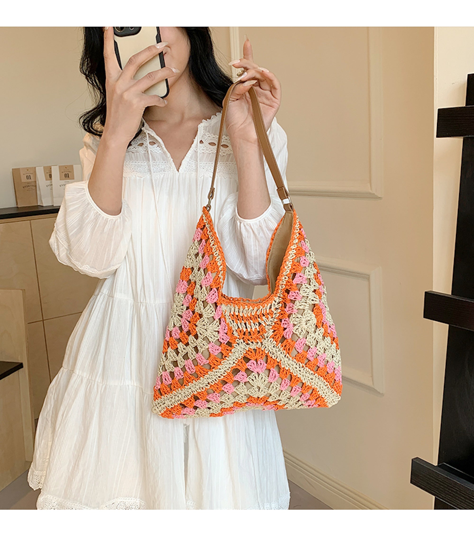 Straw Woven Fashion Shoulder Bag