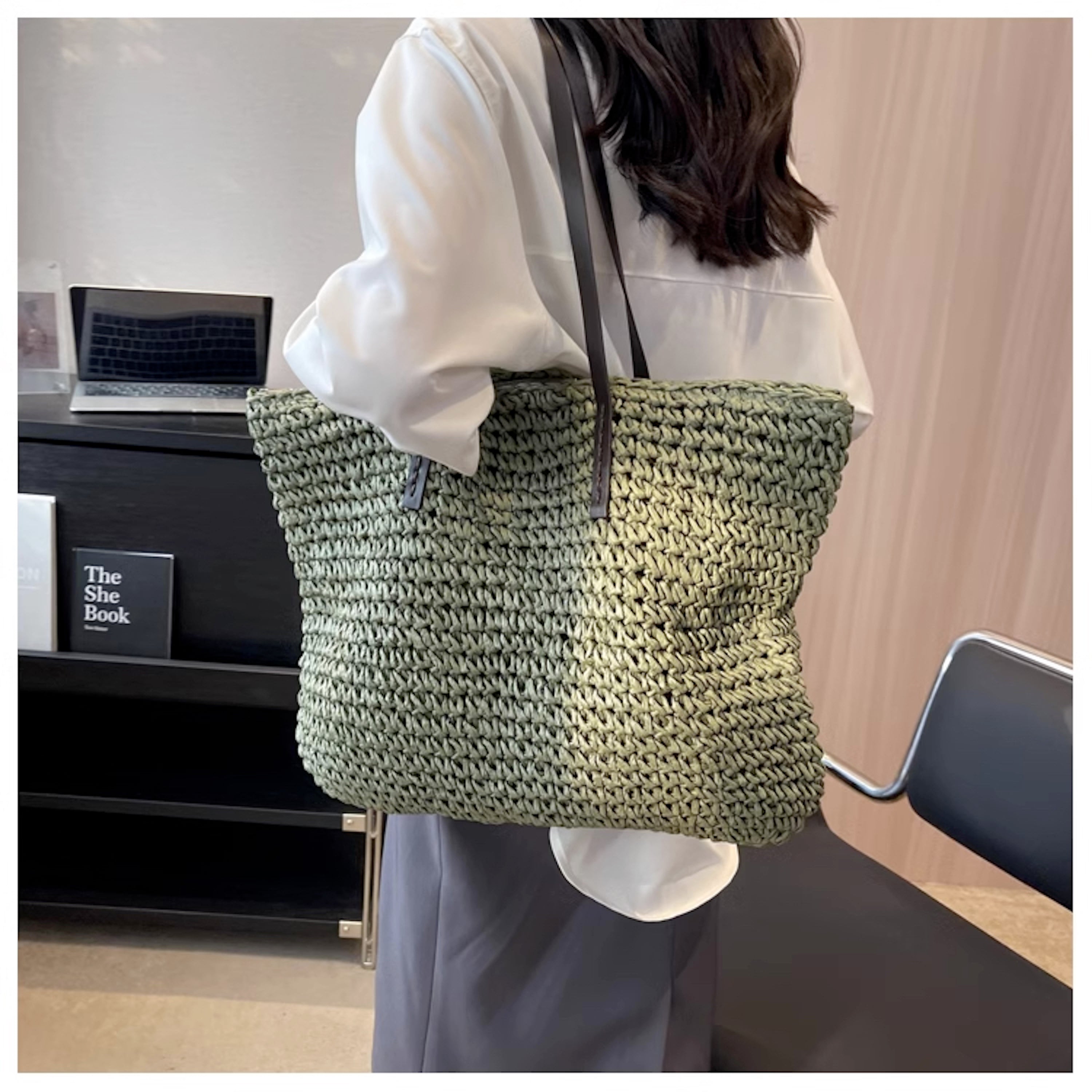 Everyday Large Straw Woven Summer Bag