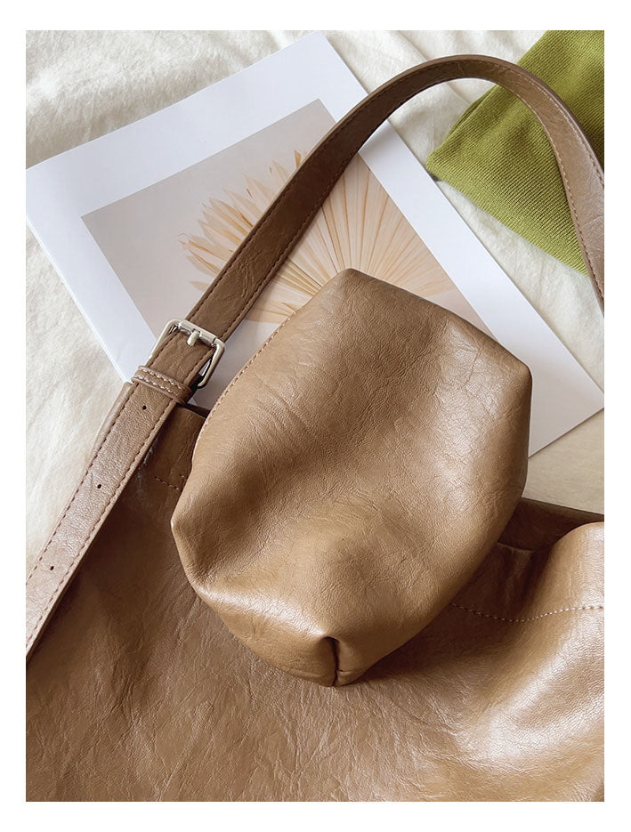 Simple Leather Tote Bag