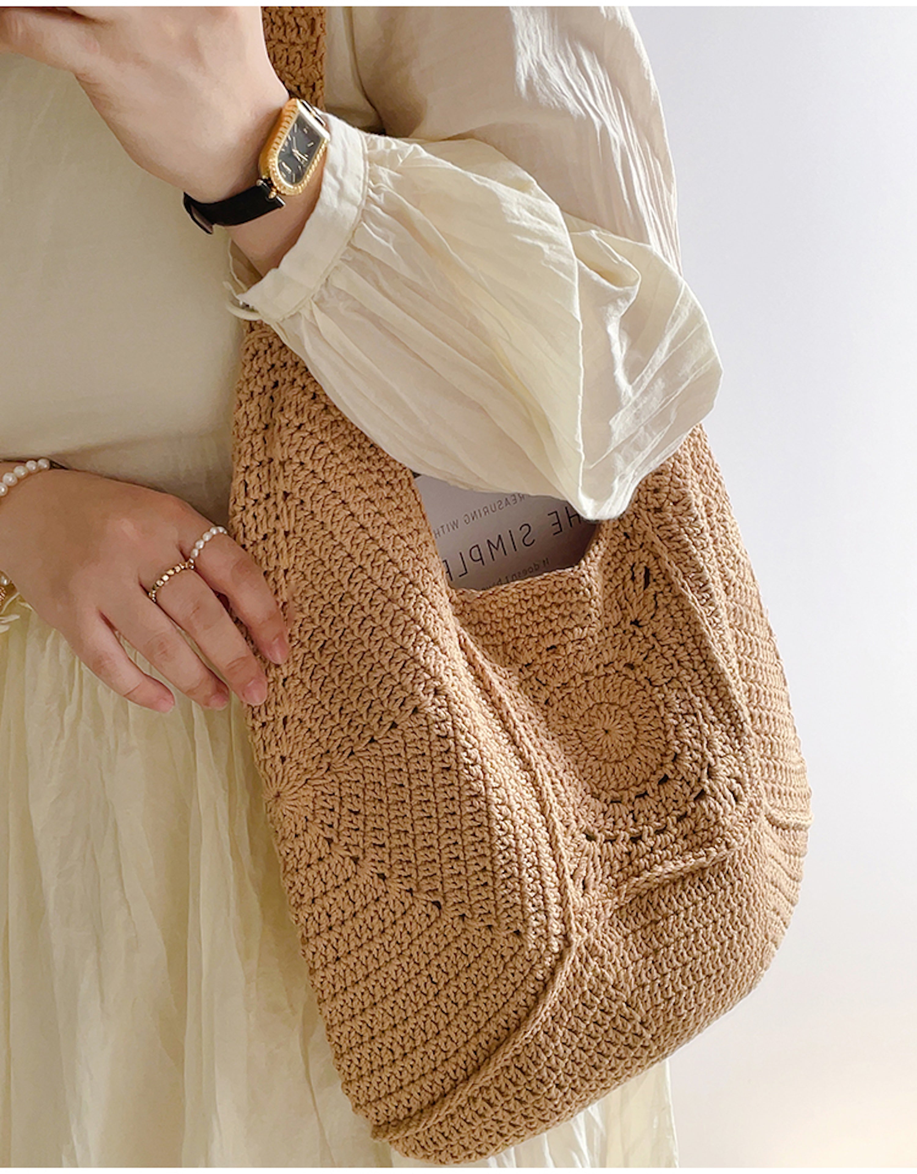 Boho Crochet Shoulder Bag