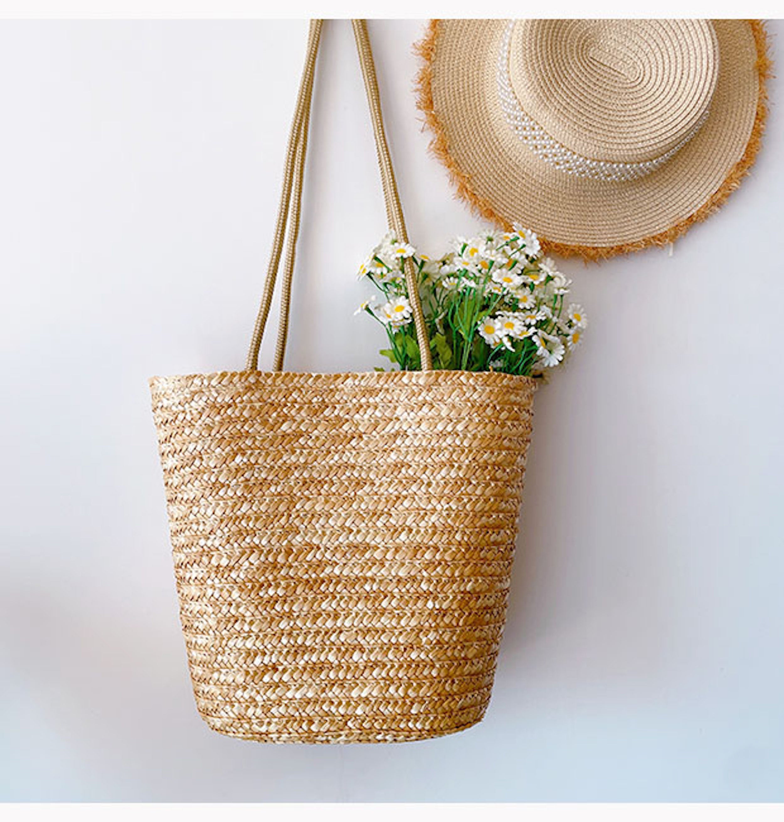 Straw Basket Summer Tote