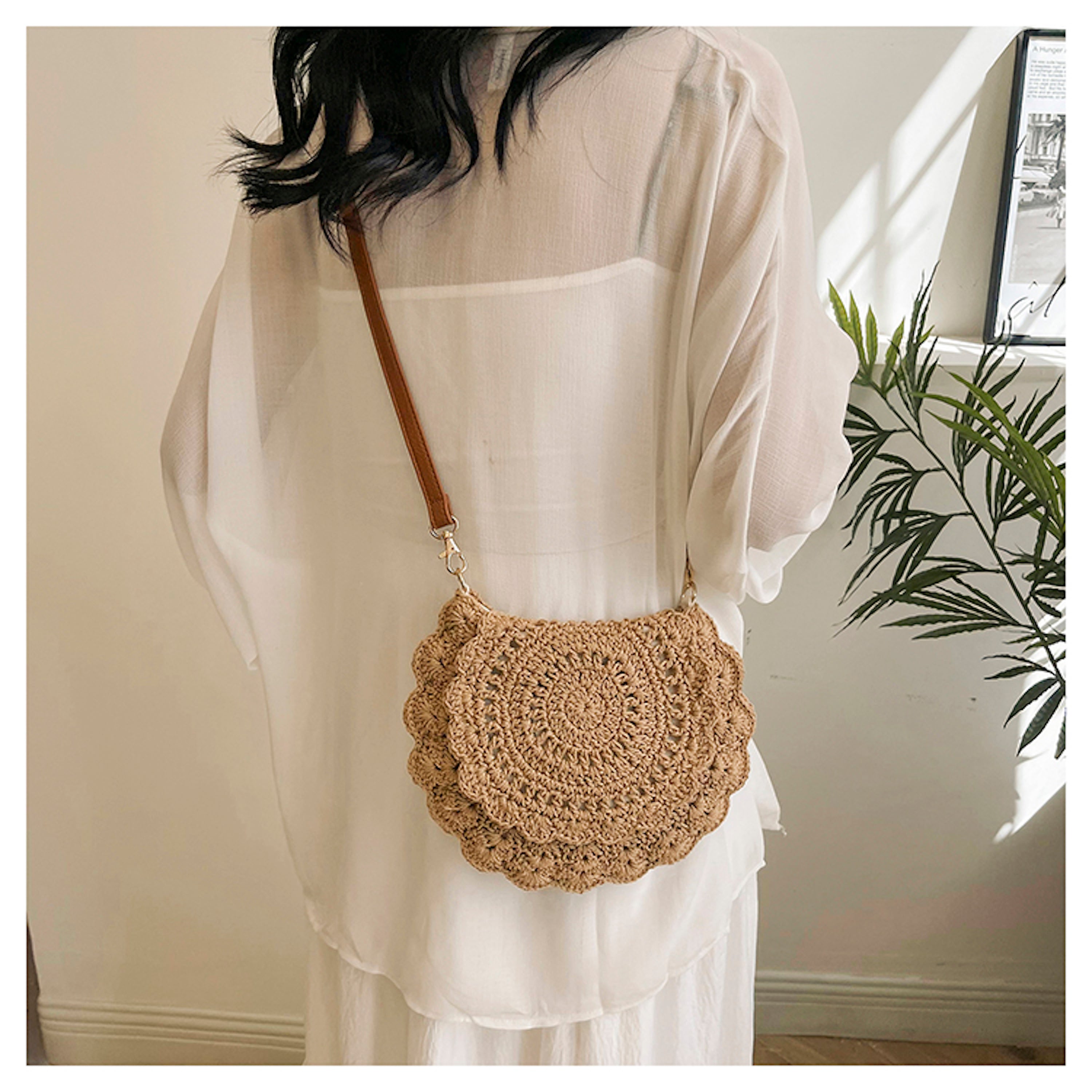 Boho Crochet Crossbody Bag