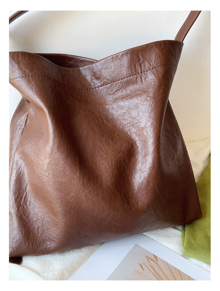 Simple Leather Tote Bag