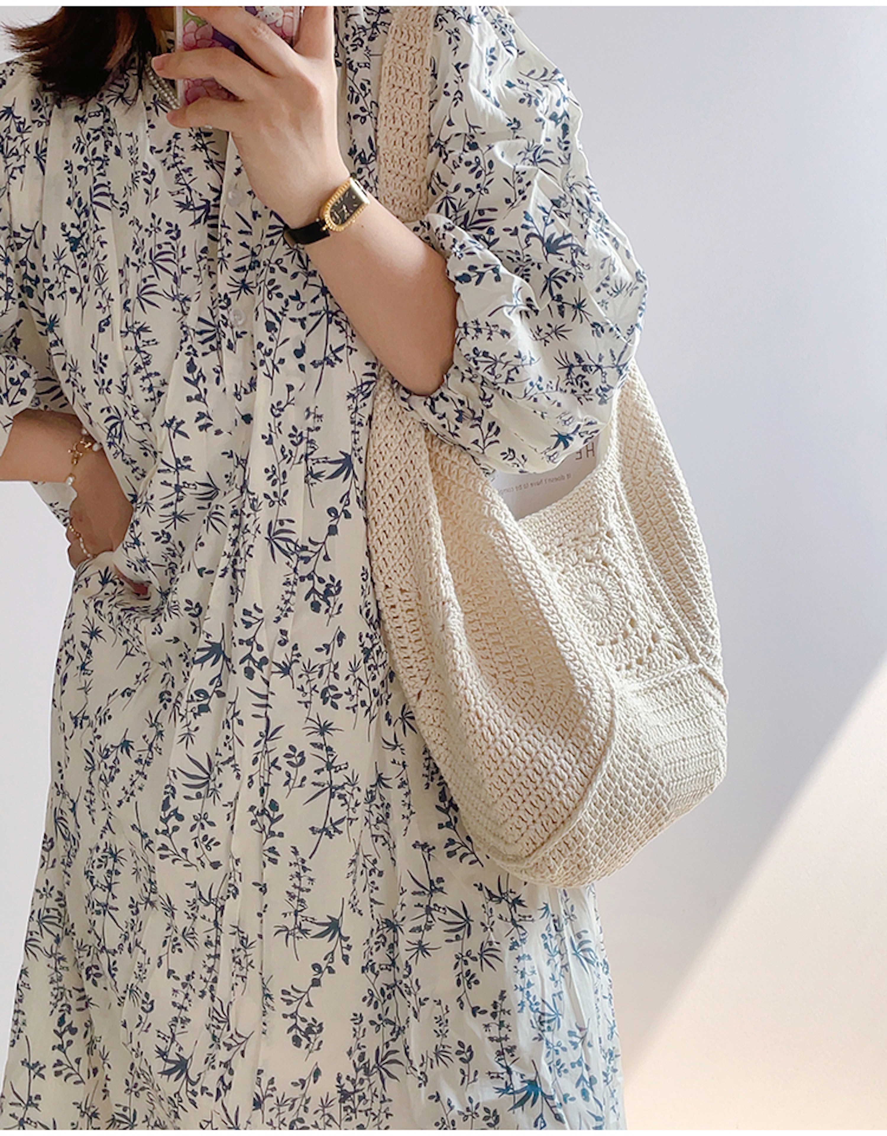 Boho Crochet Shoulder Bag