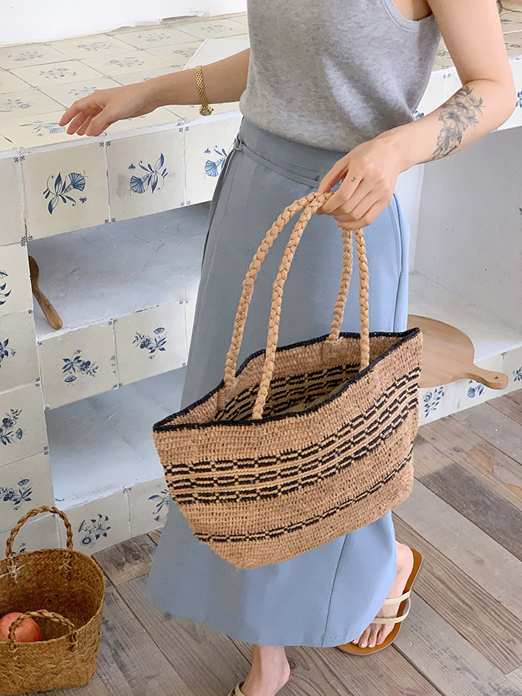 Everyday Small Raffia Straw Handbag